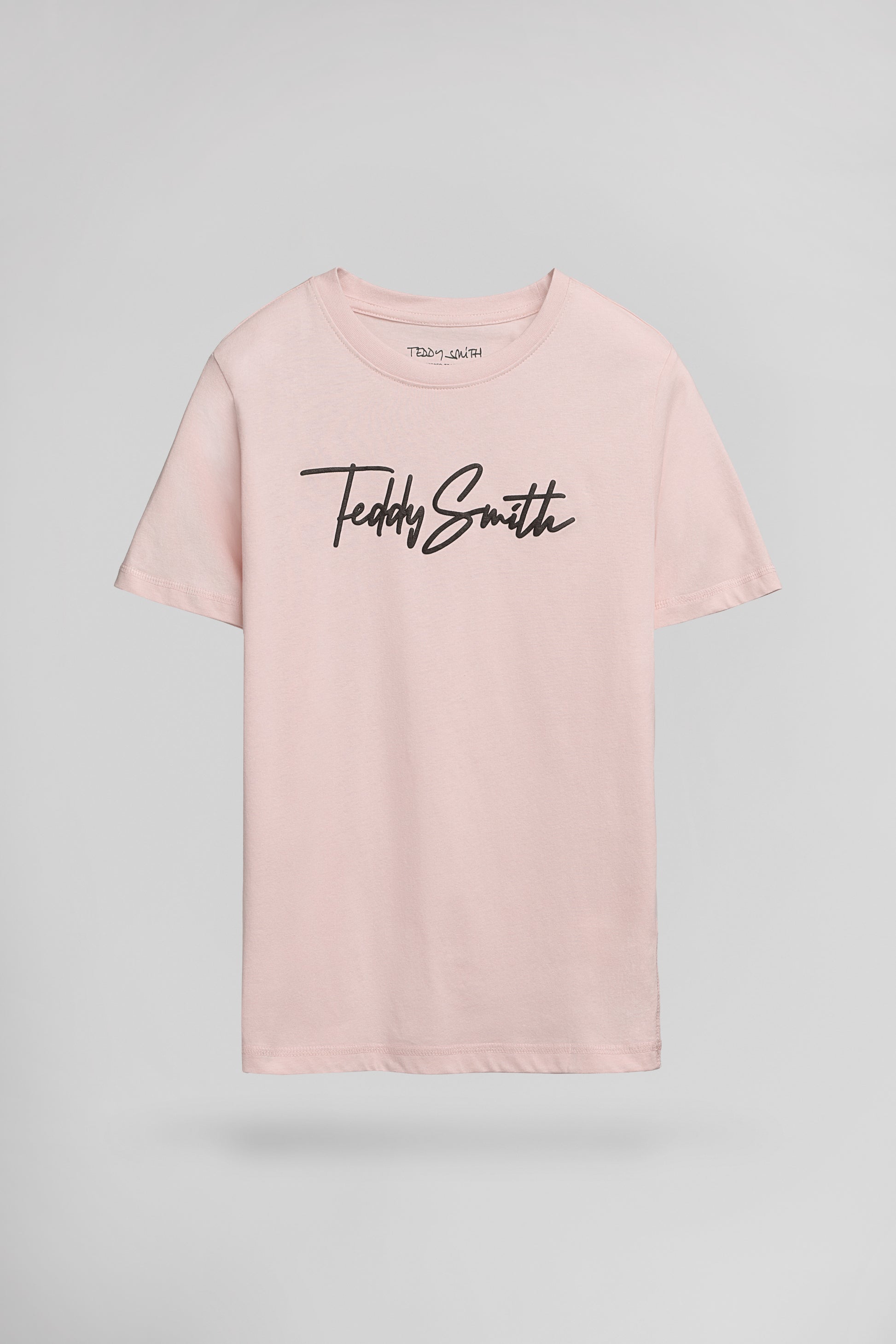 T-shirt col rond T-EVAN MC JR ROSE PASTEL - Teddy Smith