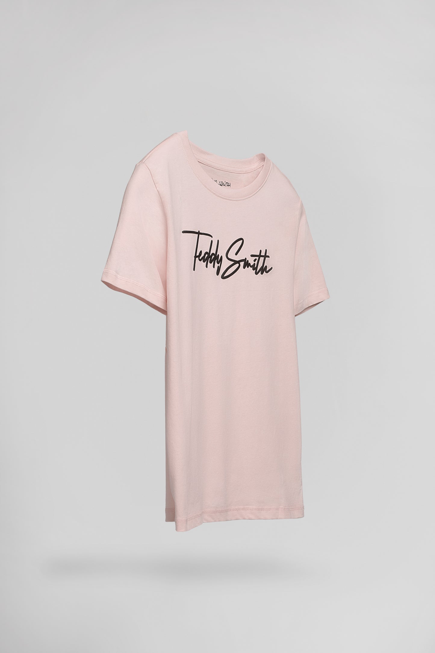 T-shirt col rond T-EVAN MC JR ROSE PASTEL - Teddy Smith