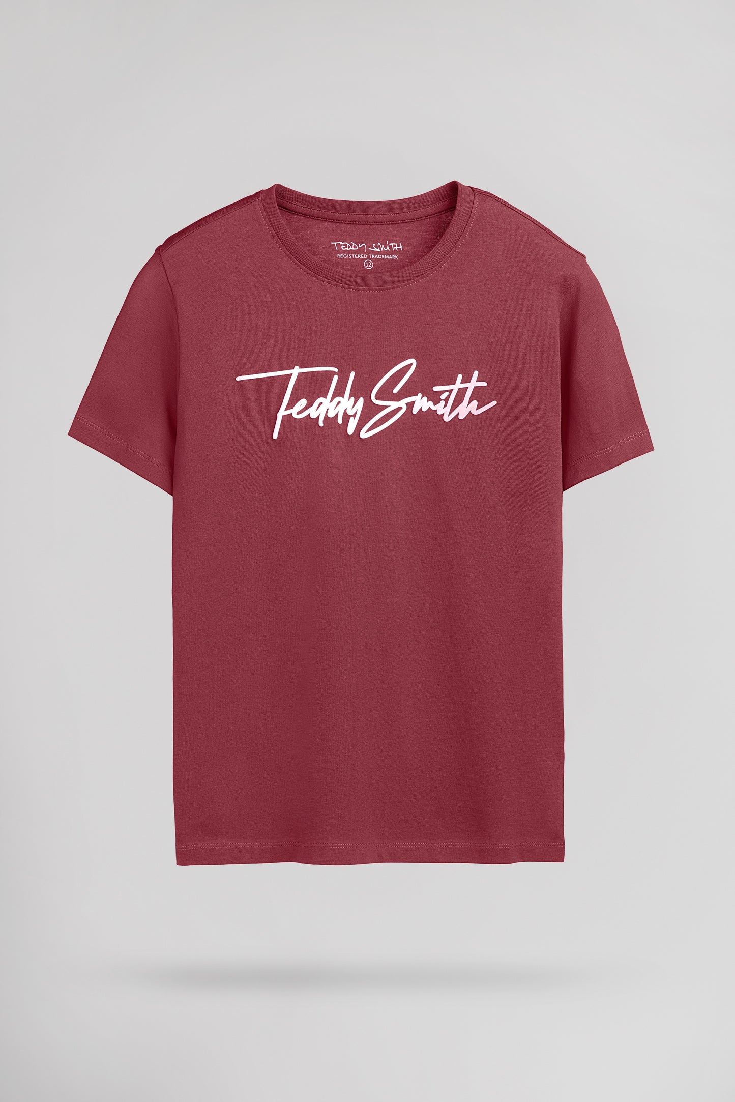 T-shirt T-EVAN MC JR FRAMBOISE FONCE - Teddy Smith