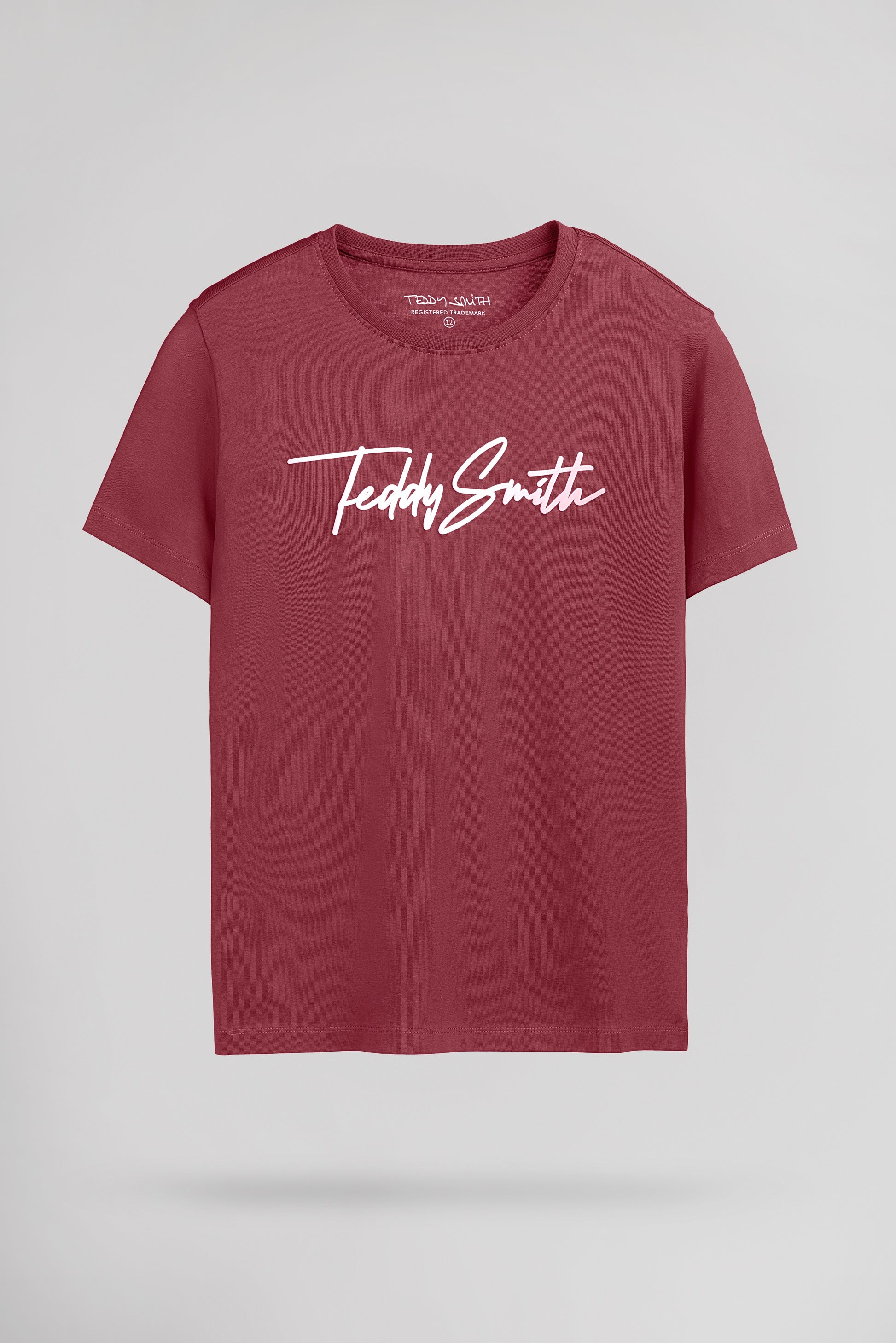 T-shirt T-EVAN MC JR FRAMBOISE FONCE - Teddy Smith