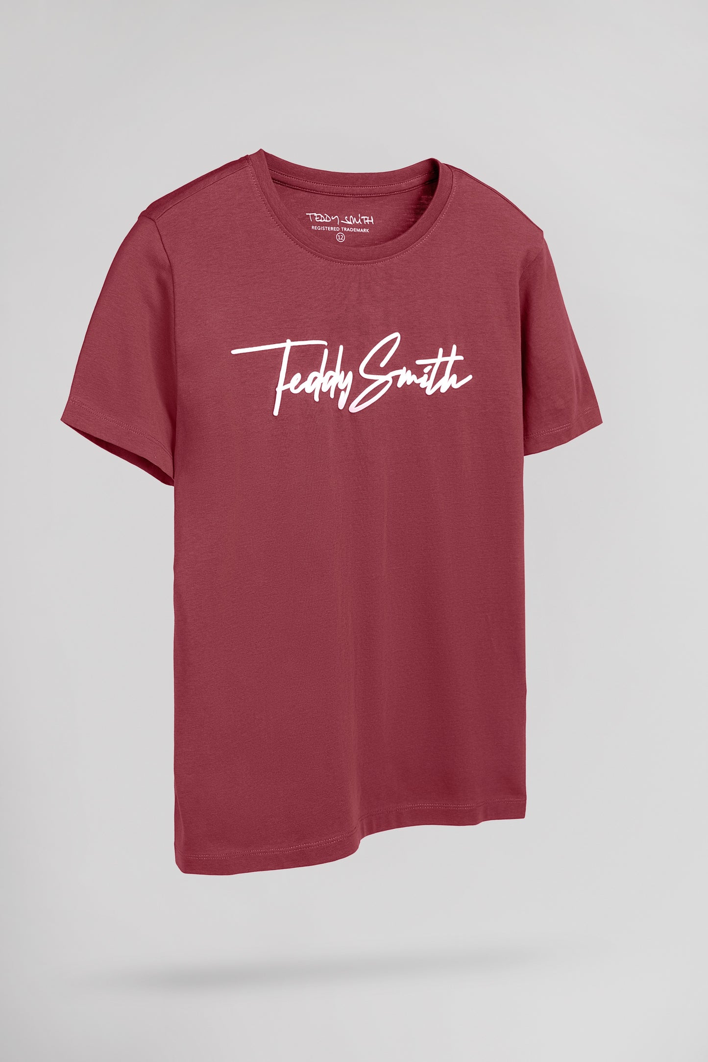 T-shirt T-EVAN MC JR FRAMBOISE FONCE - Teddy Smith
