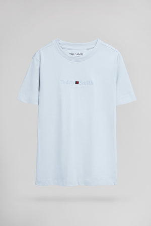 T-shirt col rond T-JIM MC JR PASTEL BLUE - Teddy Smith