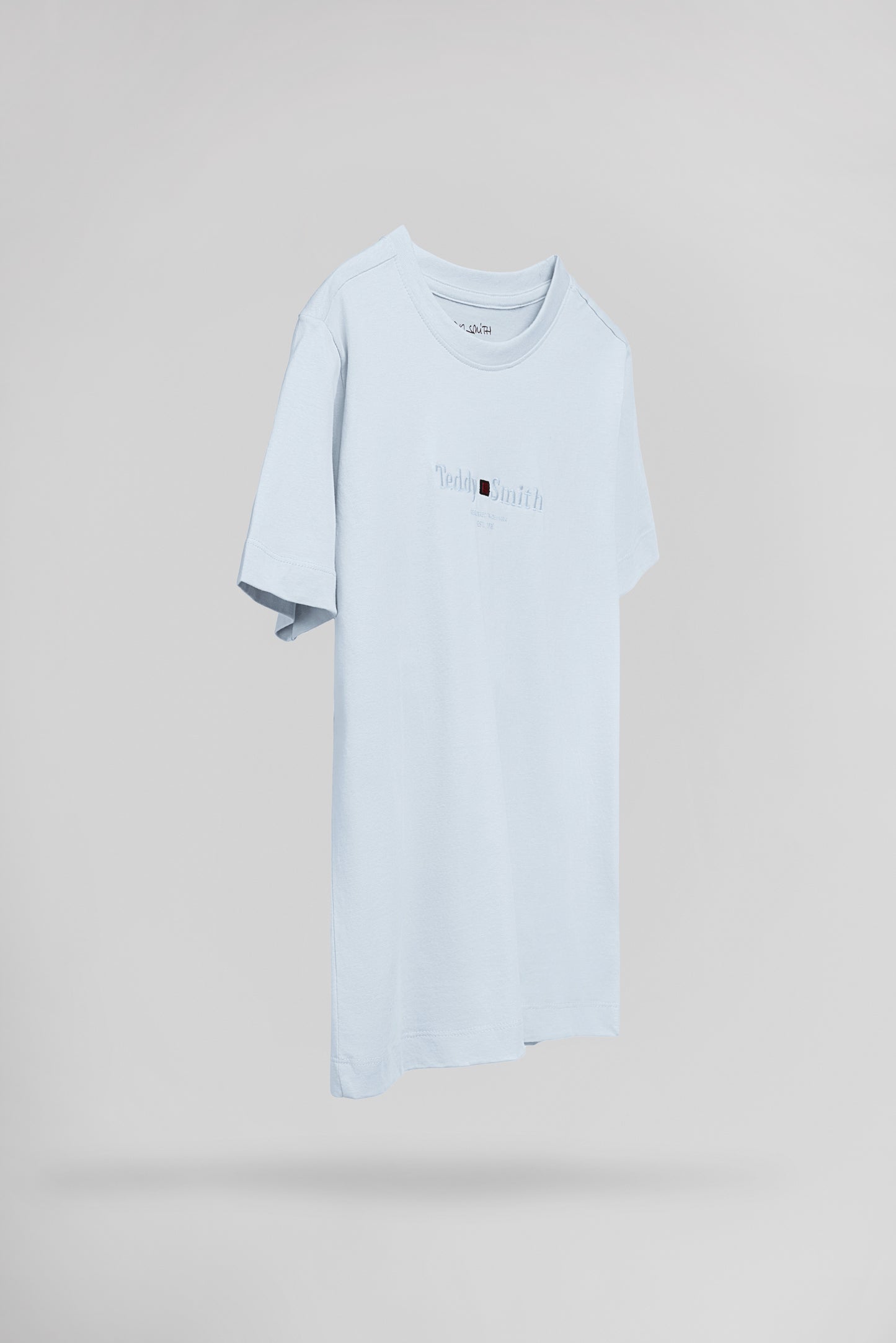 T-shirt col rond T-JIM MC JR PASTEL BLUE - Teddy Smith