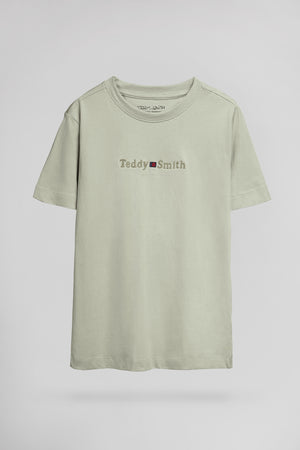 T-shirt col rond T-JIM MC JR VERT SAUGE - Teddy Smith