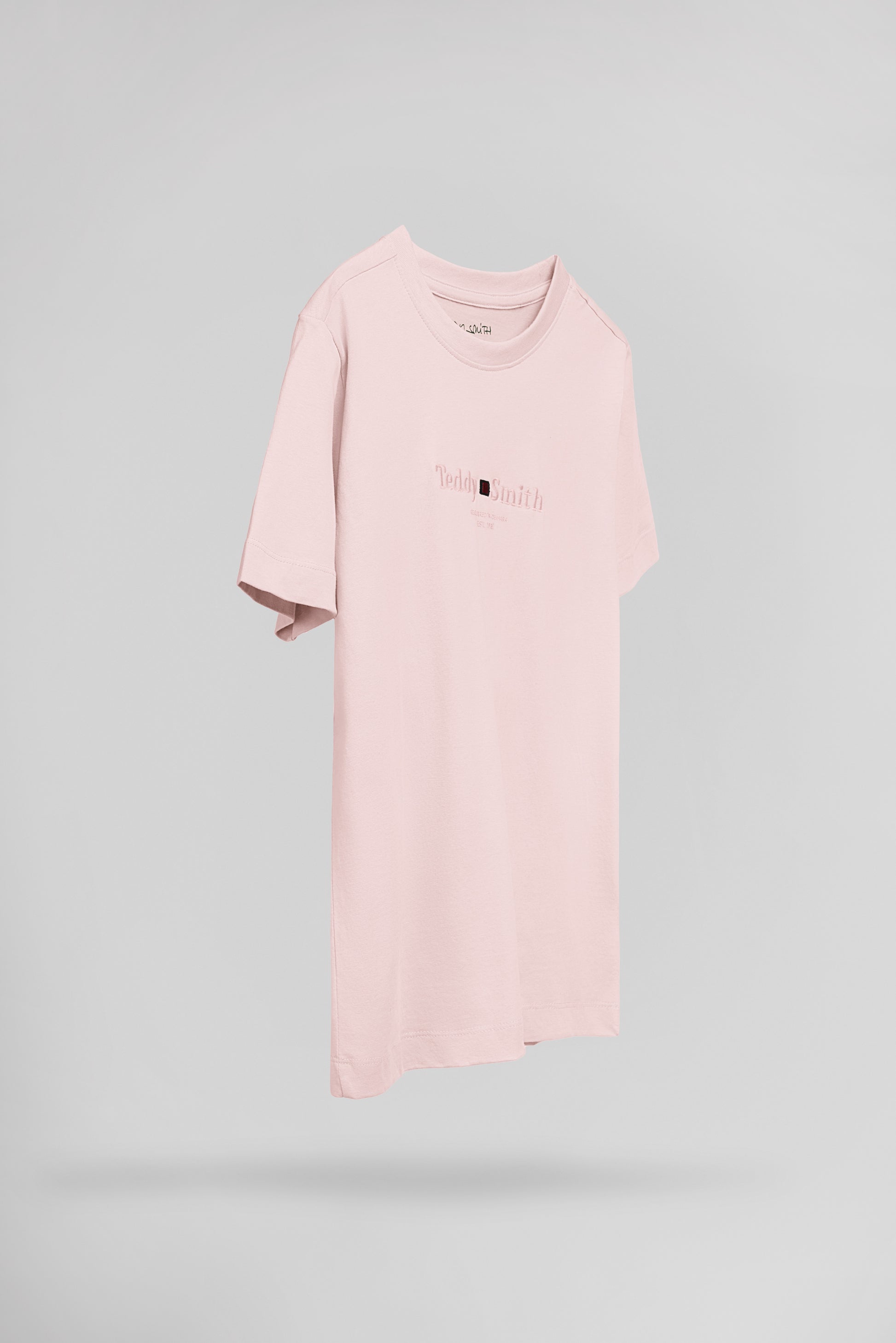 T-shirt col rond T-JIM MC JR ROSE PASTEL - Teddy Smith