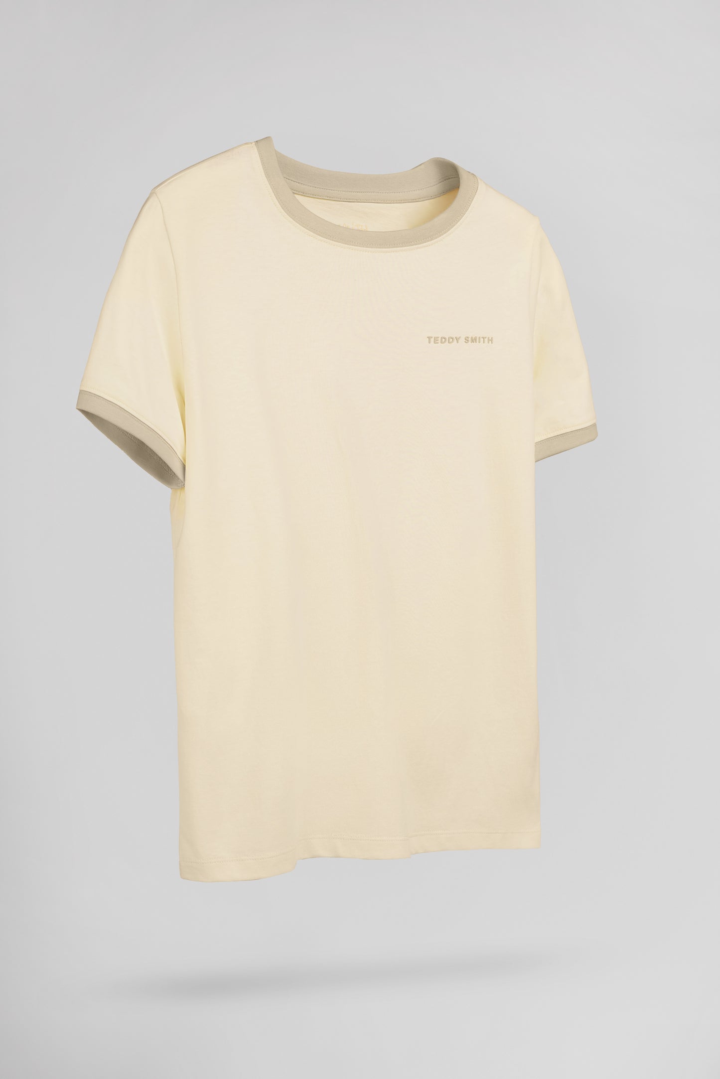 T-shirt col rond THE TEE 2 R MC JR NATUREL - Teddy Smith