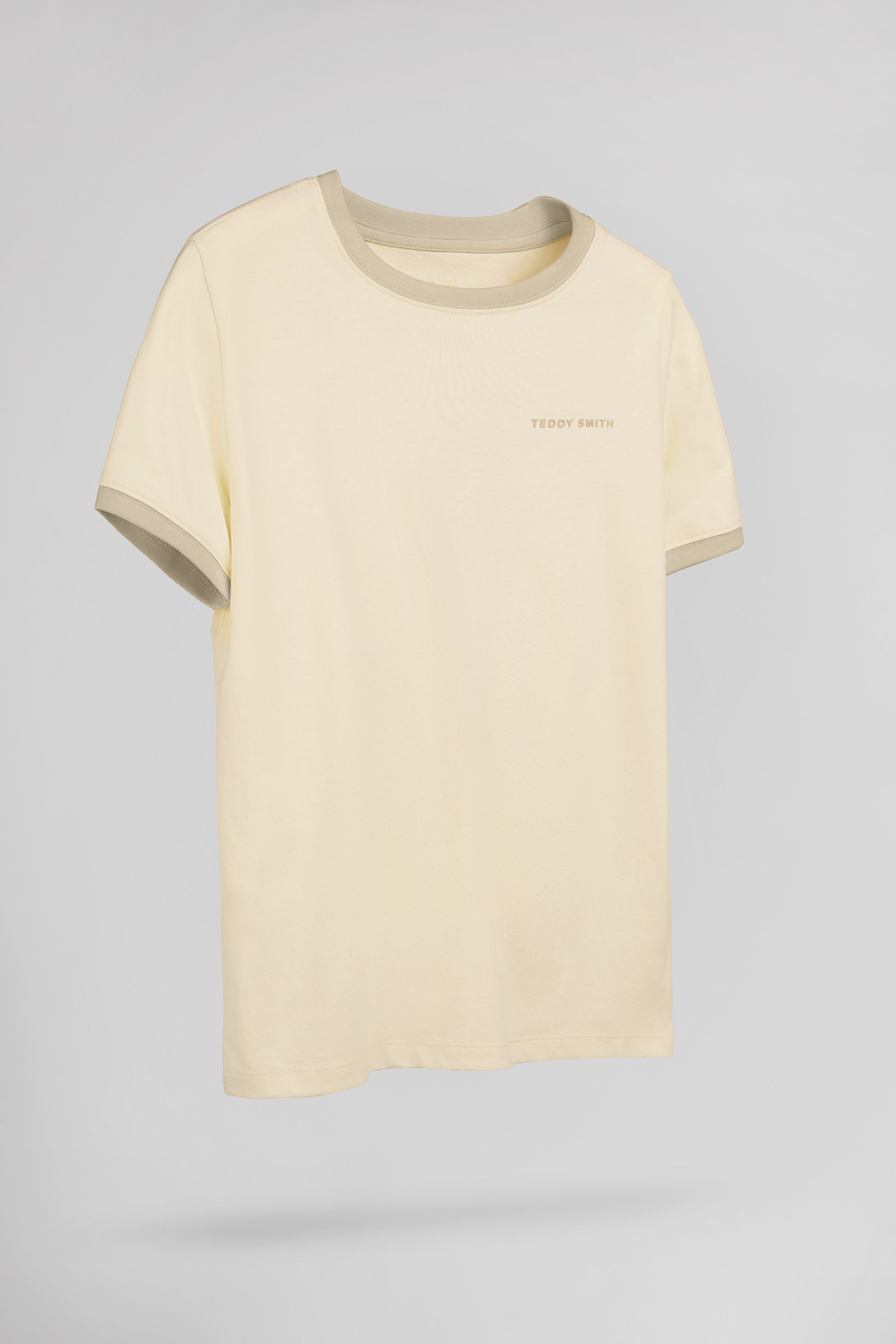 T-shirt col rond THE TEE 2 R MC JR NATUREL - Teddy Smith