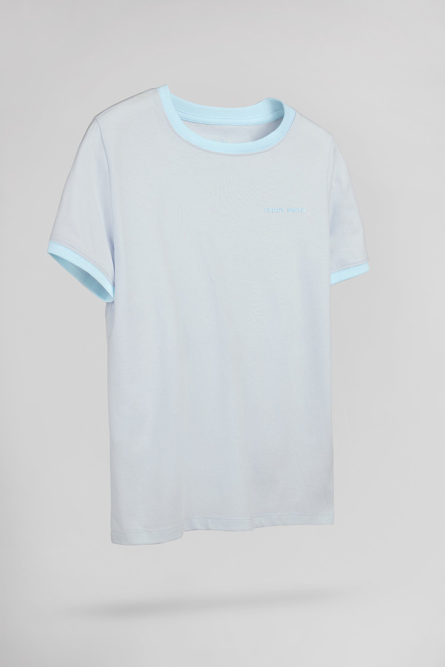 T-shirt col rond THE TEE 2 R MC JR PASTEL BLUE - Teddy Smith