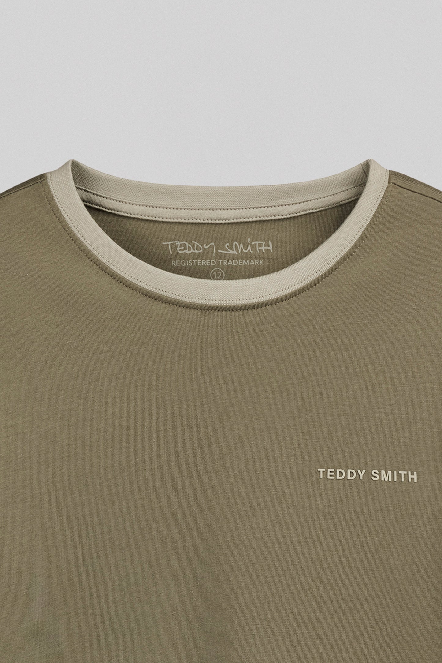 T-shirt col rond THE TEE 2 R MC JR DUSTY KAKI - Teddy Smith
