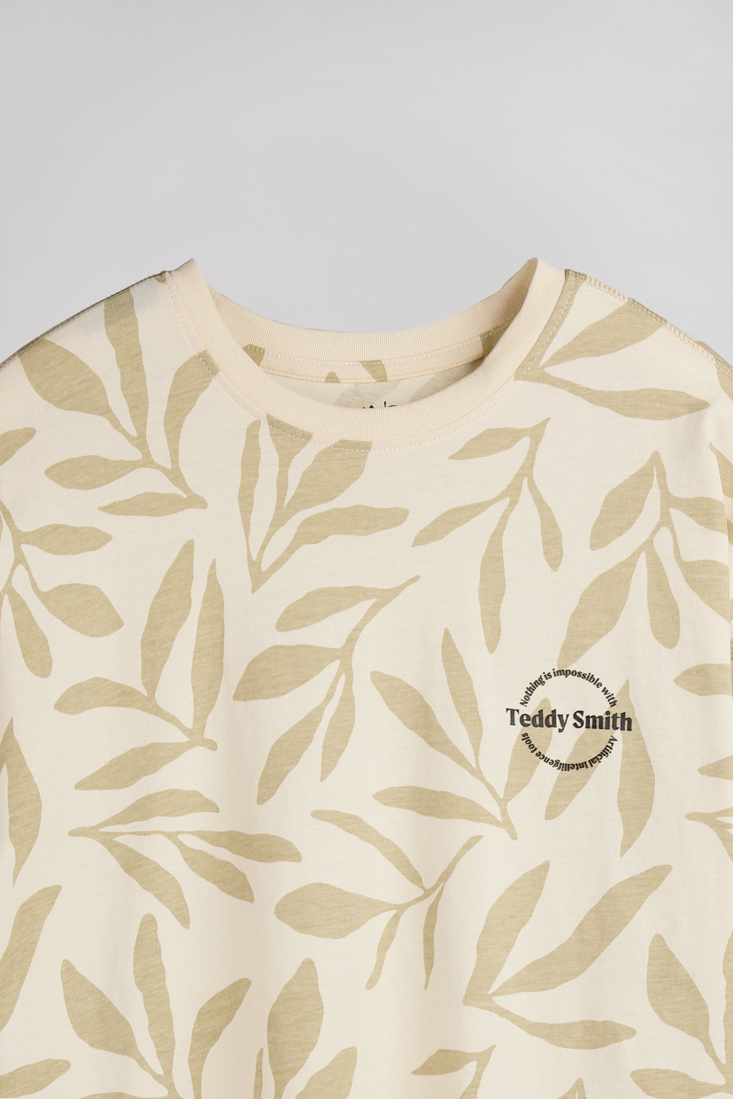 T-shirt T-ARESK MC JR CREAM - Teddy Smith