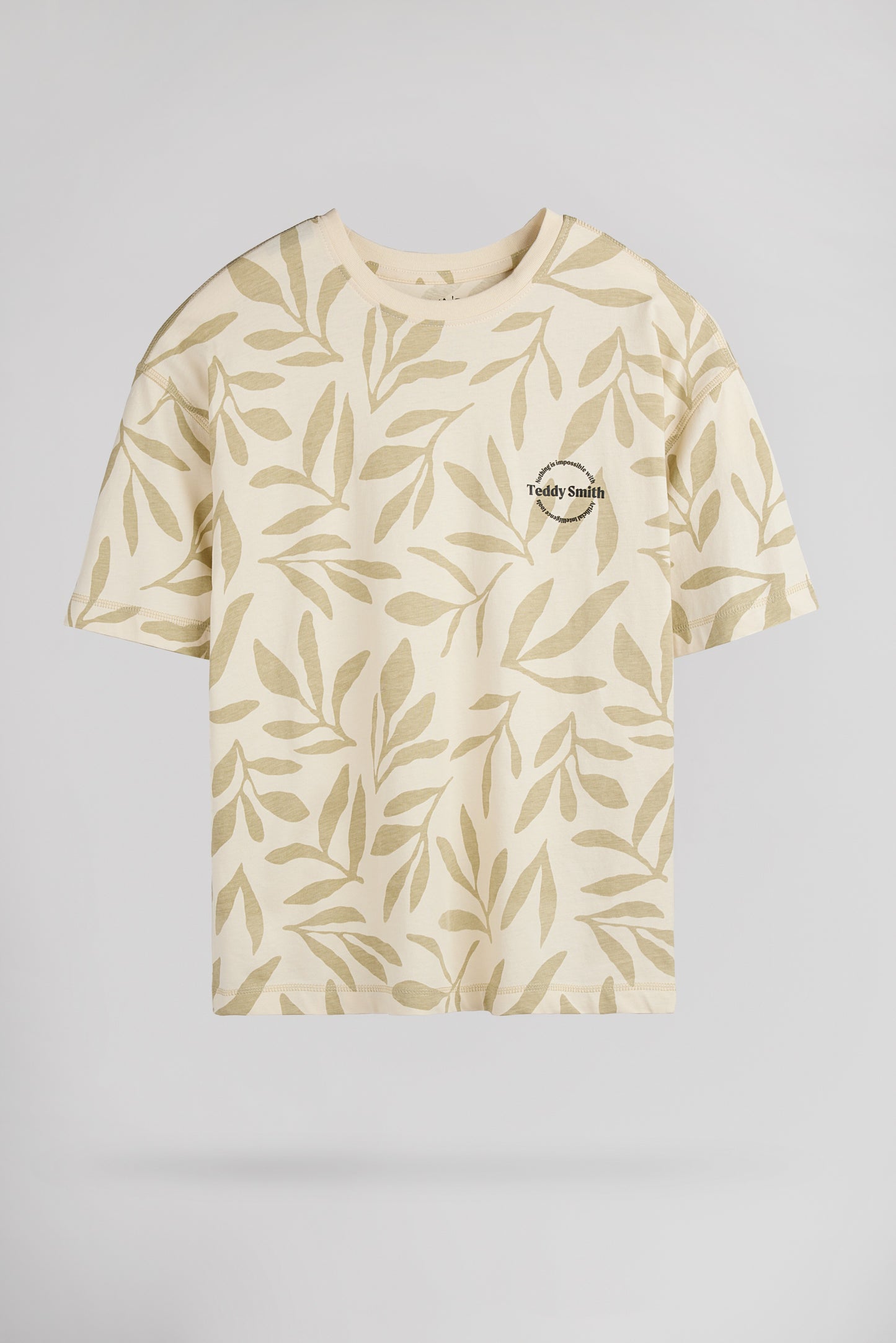 T-shirt T-ARESK MC JR CREAM - Teddy Smith