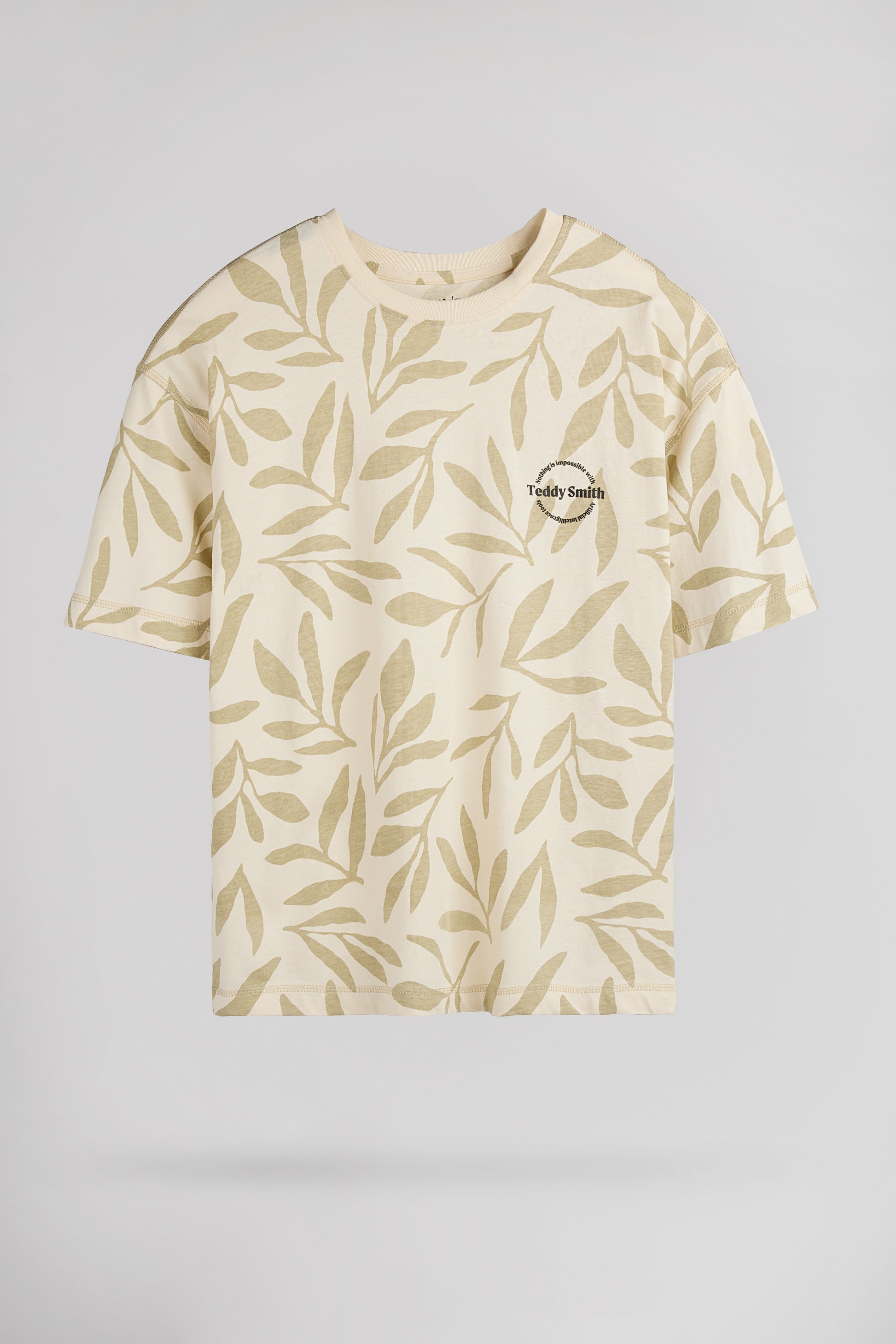 T-shirt T-ARESK MC JR CREAM - Teddy Smith