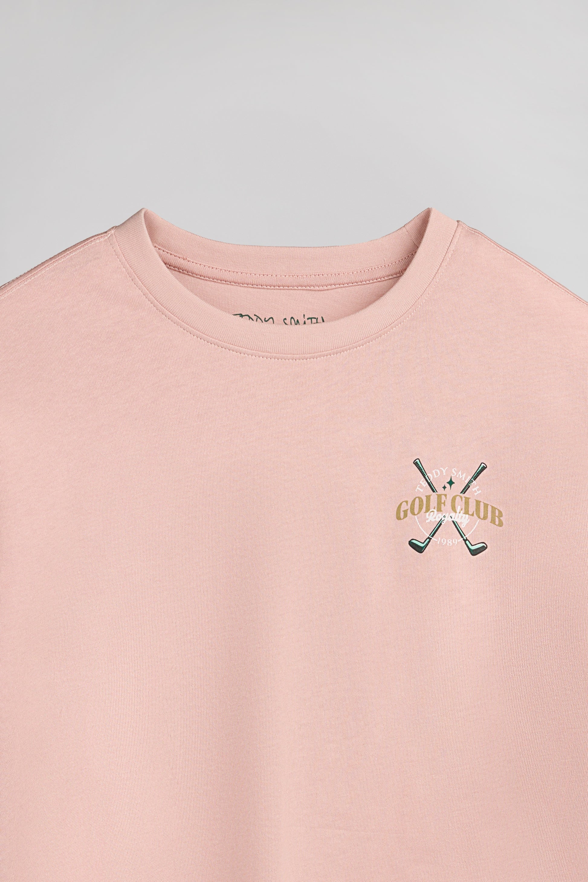 T-shirt T-DAMIEN MC JR ROSE PASTEL - Teddy Smith