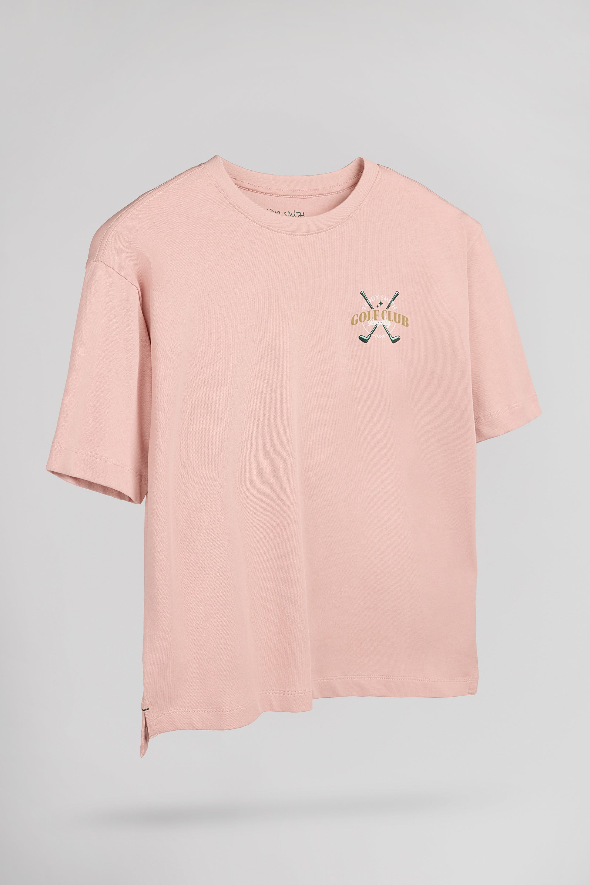T-shirt T-DAMIEN MC JR ROSE PASTEL - Teddy Smith