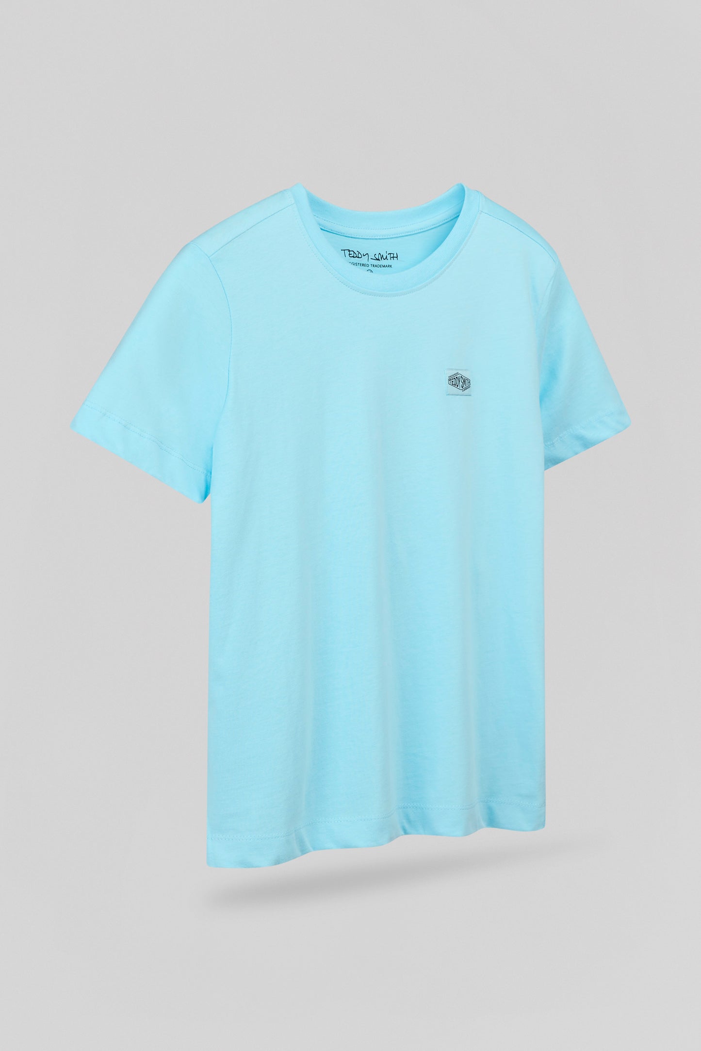 T-shirt col rond T-LIONEL MC JR BLEU LAGON - Teddy Smith