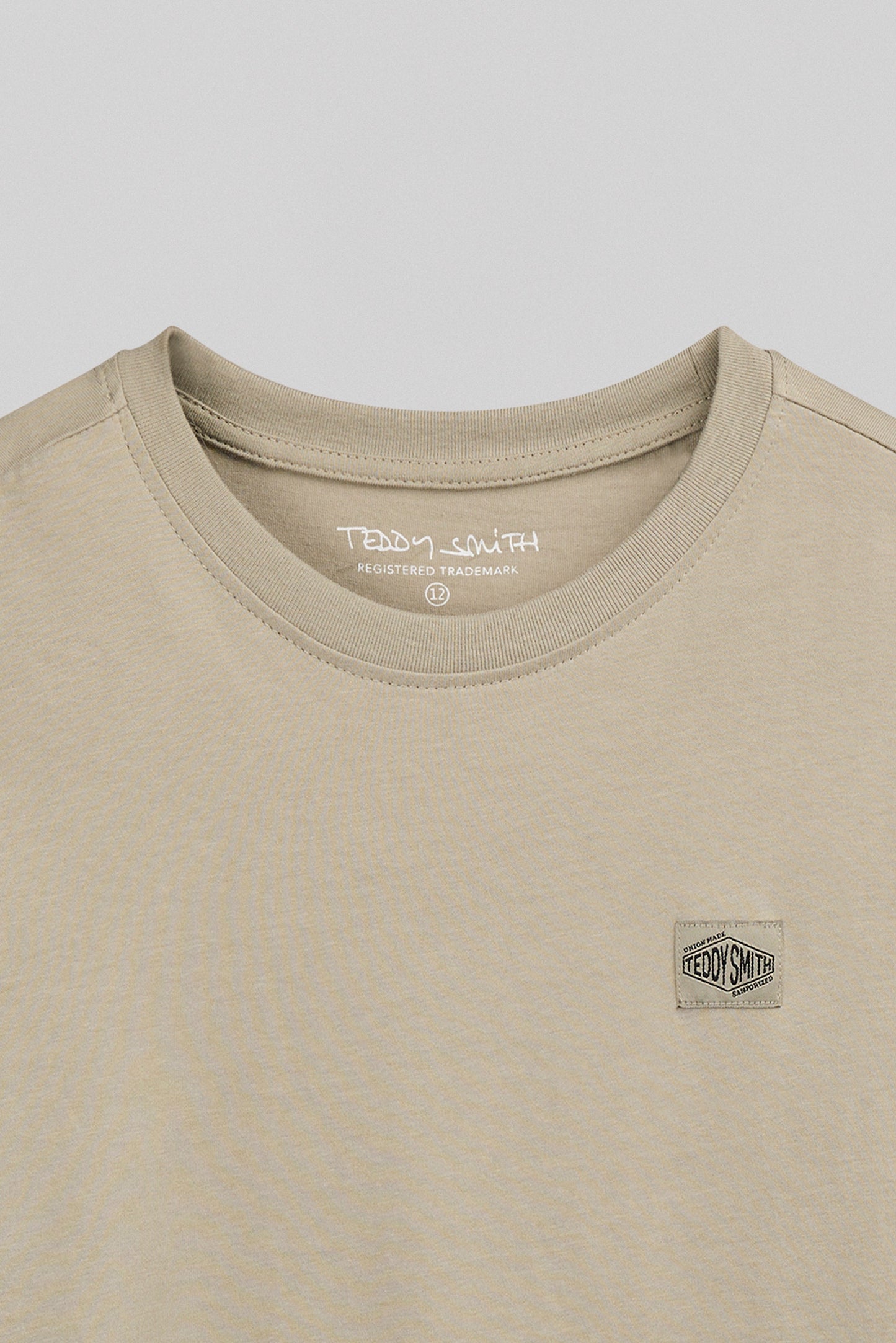 T-shirt col rond T-LIONEL MC JR BLEACH KAKI - Teddy Smith
