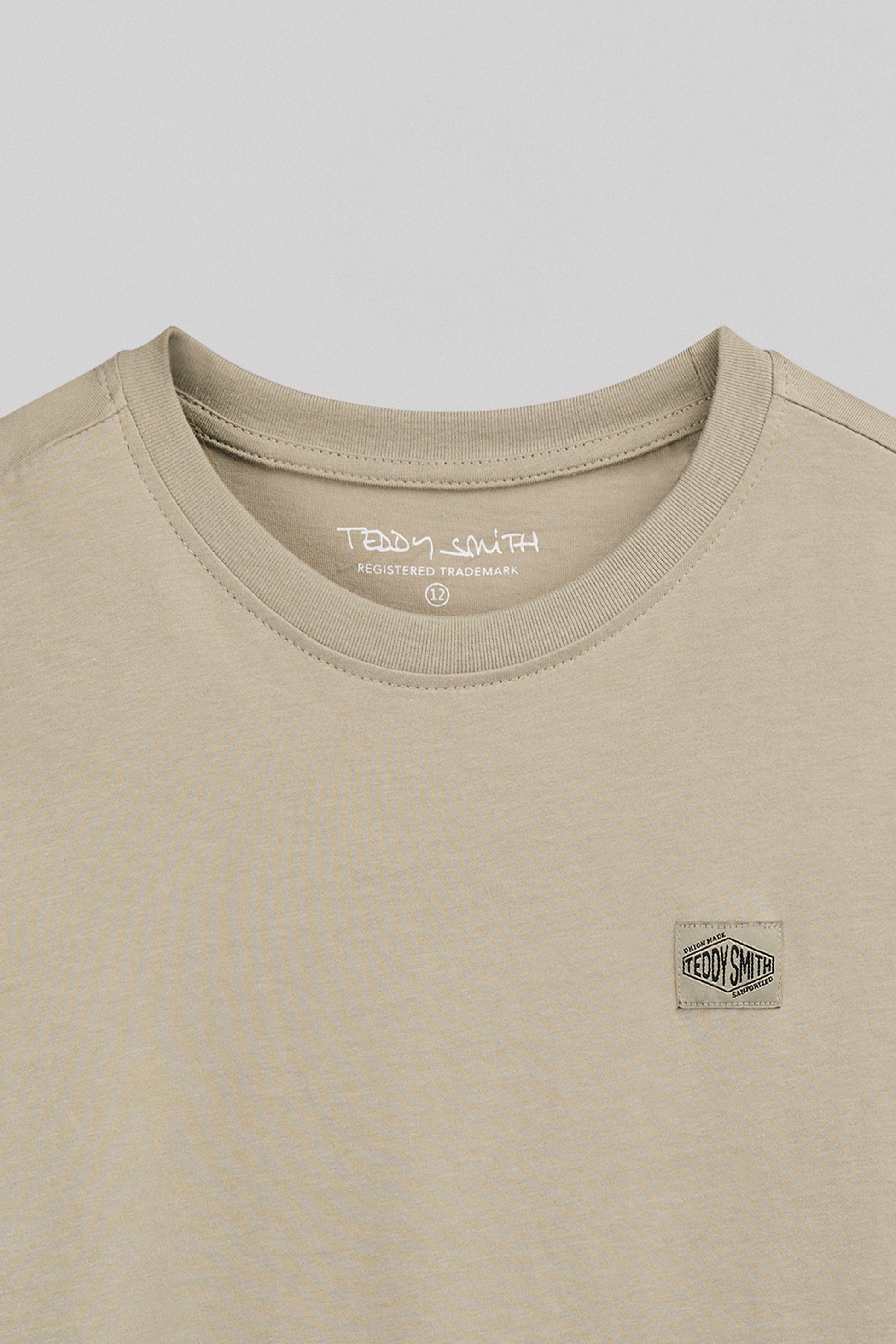 T-shirt col rond T-LIONEL MC JR BLEACH KAKI - Teddy Smith