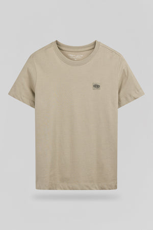 T-shirt col rond T-LIONEL MC JR BLEACH KAKI - Teddy Smith