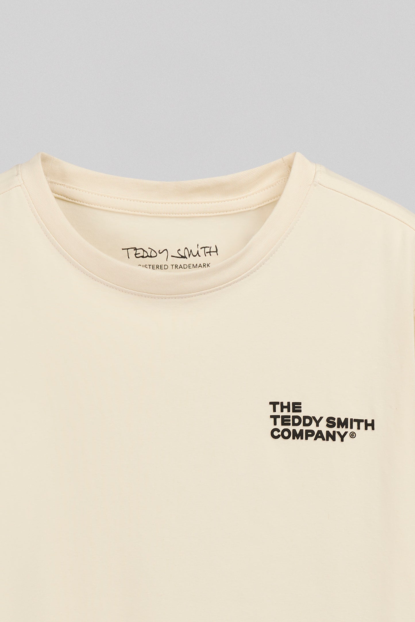 T-shirt ajusté T-COMPANY MC JR CREAM - Teddy Smith