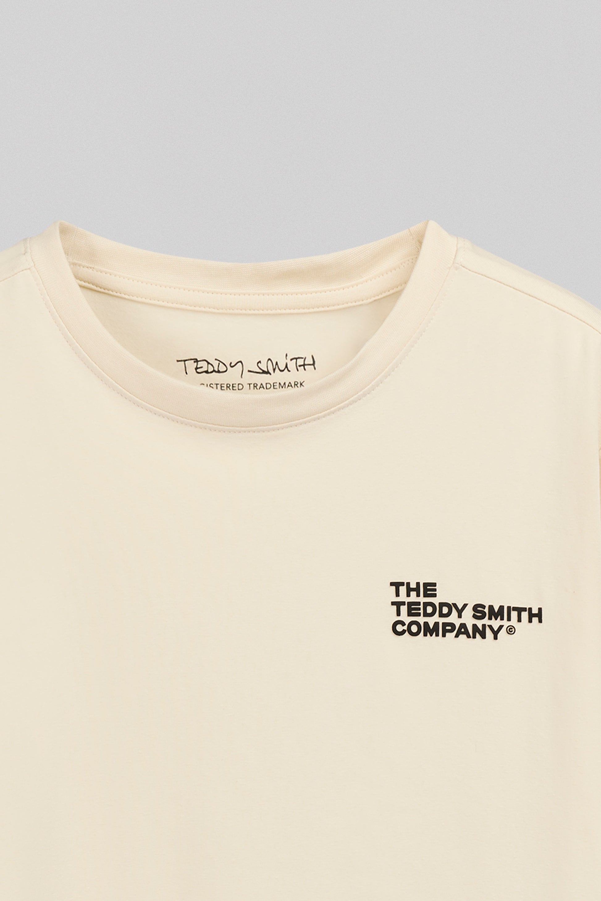 T-shirt ajusté T-COMPANY MC JR CREAM - Teddy Smith