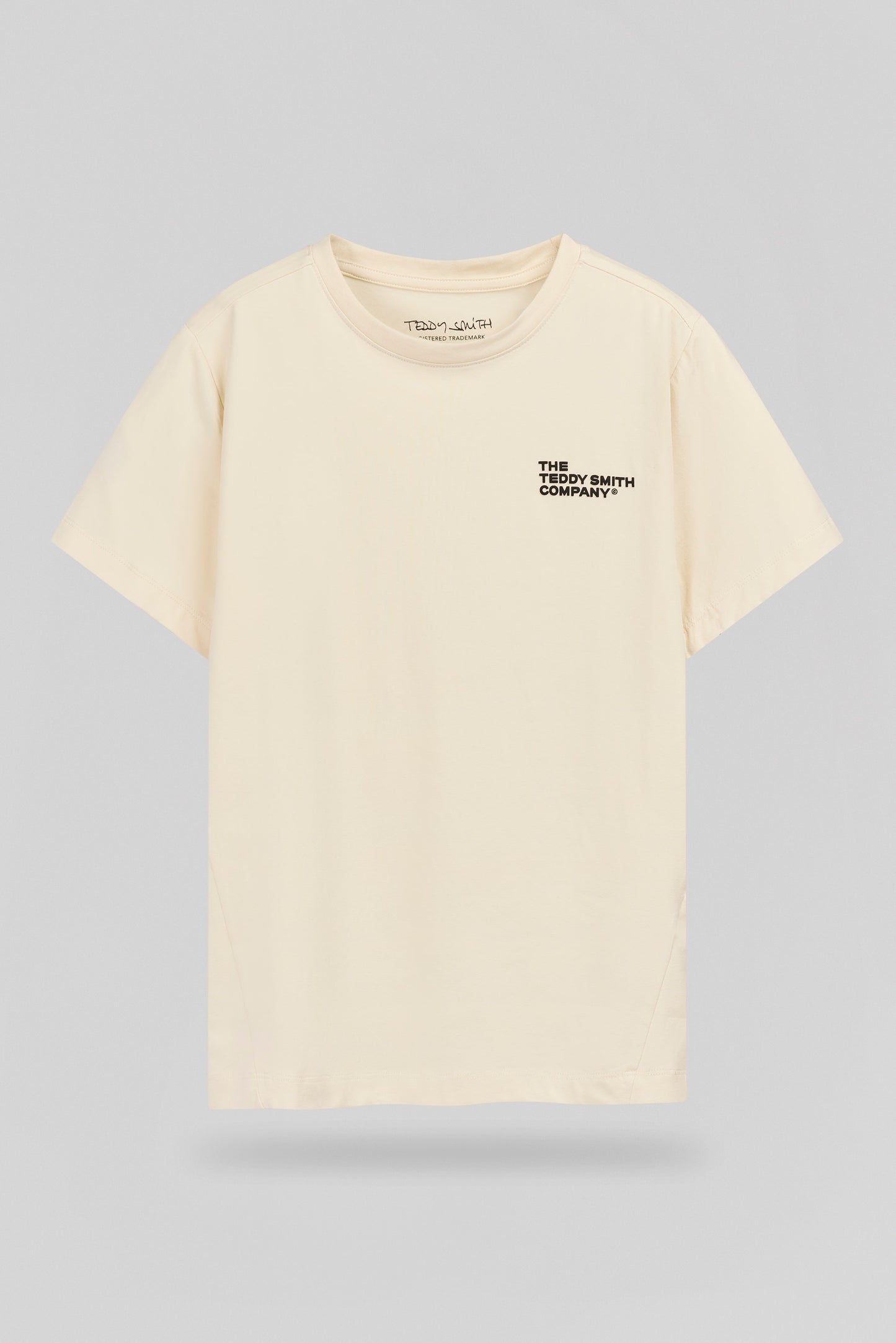 T-shirt ajusté T-COMPANY MC JR CREAM - Teddy Smith