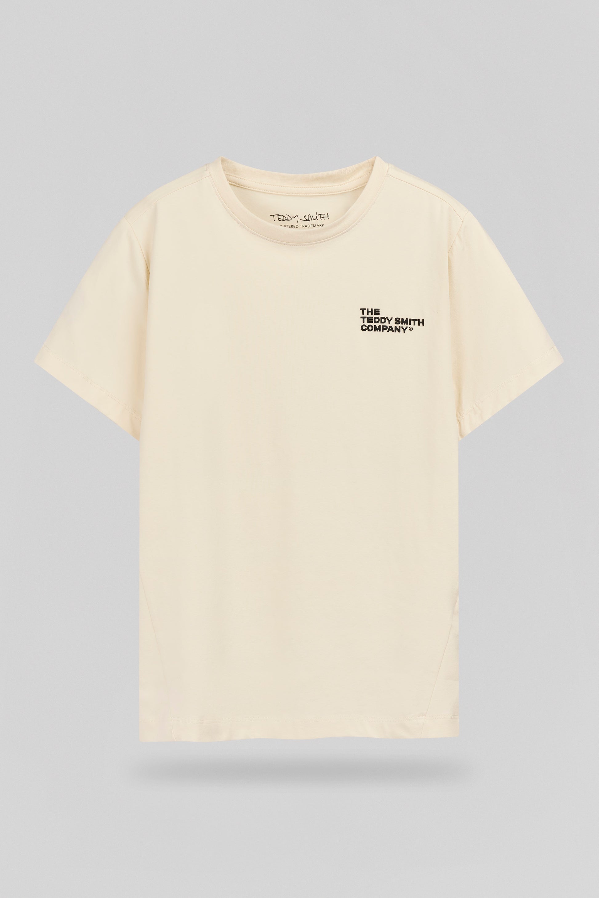 T-shirt ajusté T-COMPANY MC JR CREAM - Teddy Smith