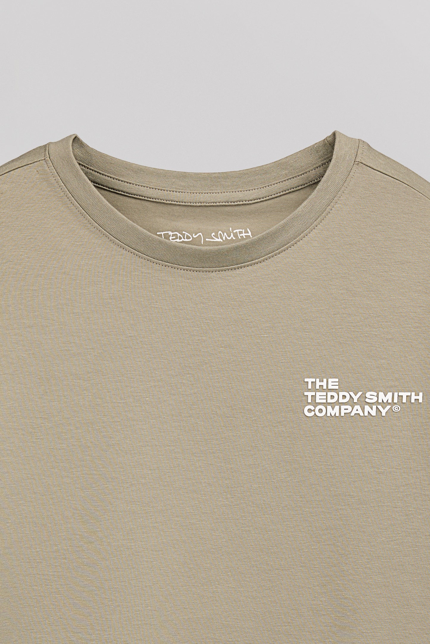 T-shirt T-COMPANY MC JR BLEACH KAKI