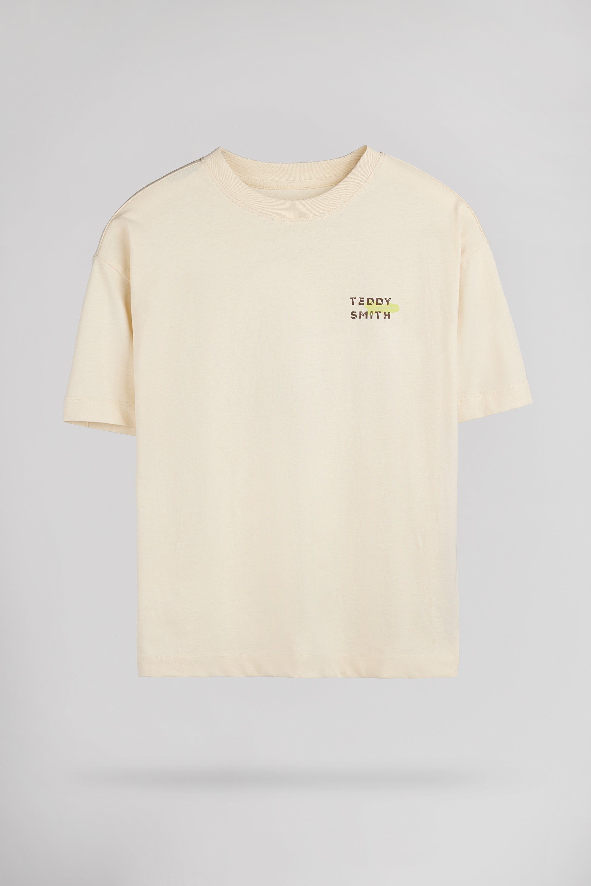 T-shirt T-RAYMOND MC JR CREAM - Teddy Smith