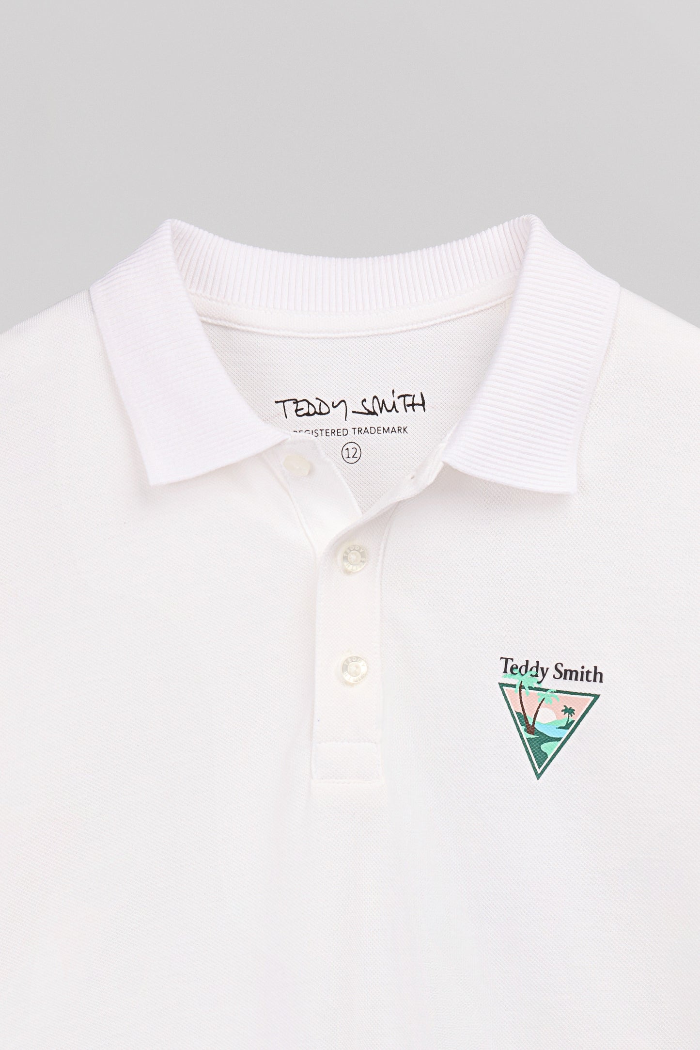 Polo P-LARY MC JR BLANC