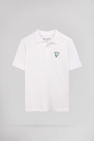 Polo P-LARY MC JR BLANC