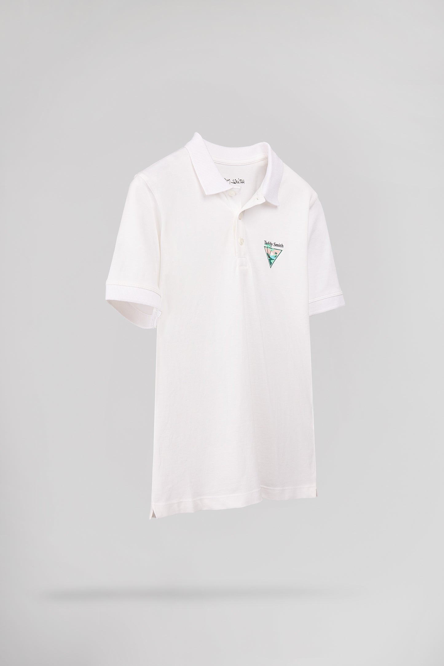 Polo P-LARY MC JR BLANC