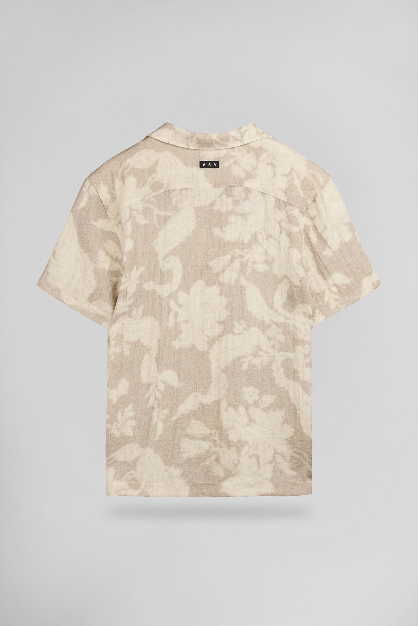 Chemise col hawaïen C-ANDERS MC BEIGE - Teddy Smith