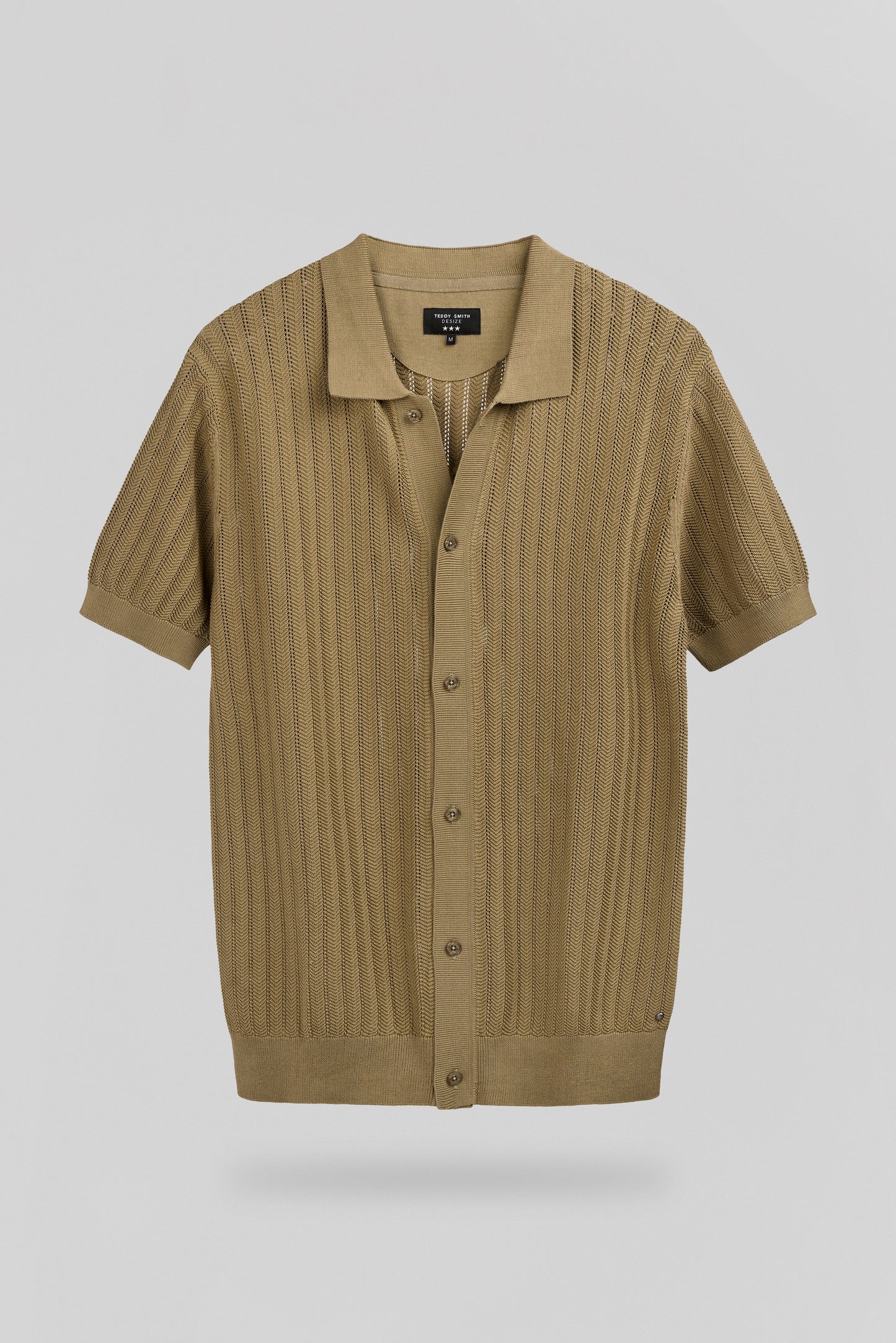 Chemise C-DARLEY MC KAKI SABLE - Teddy Smith