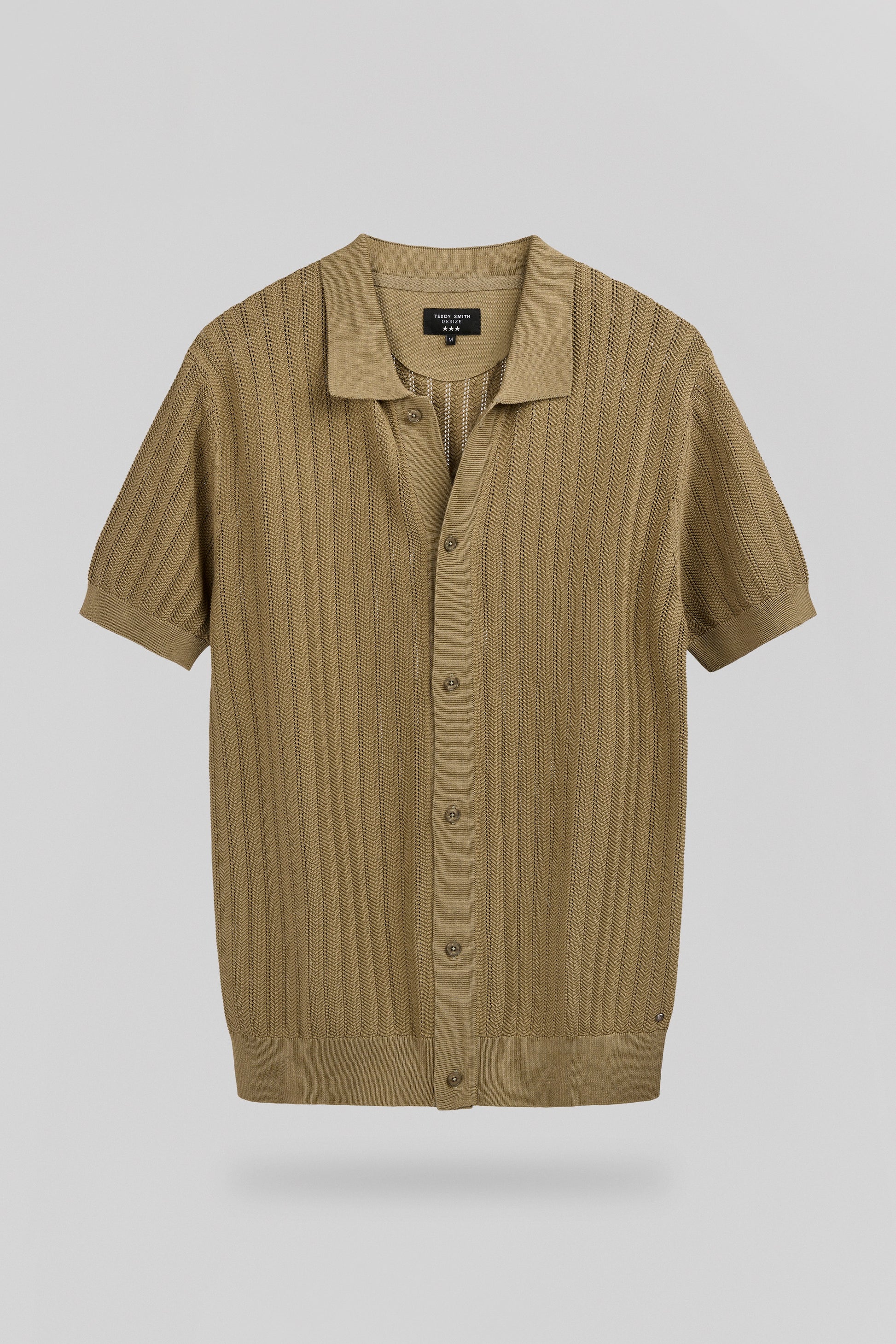Chemise C-DARLEY MC KAKI SABLE - Teddy Smith