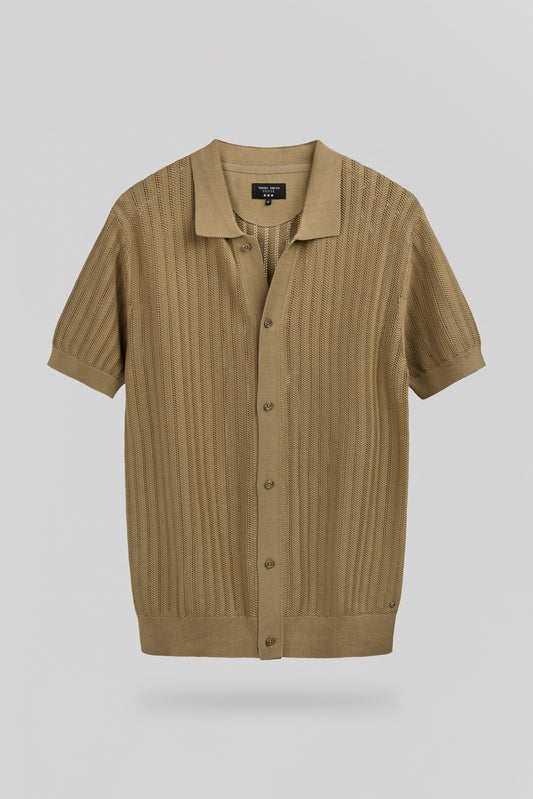 Achat Chemise C-DARLEY MC KAKI SABLE - Teddy Smith