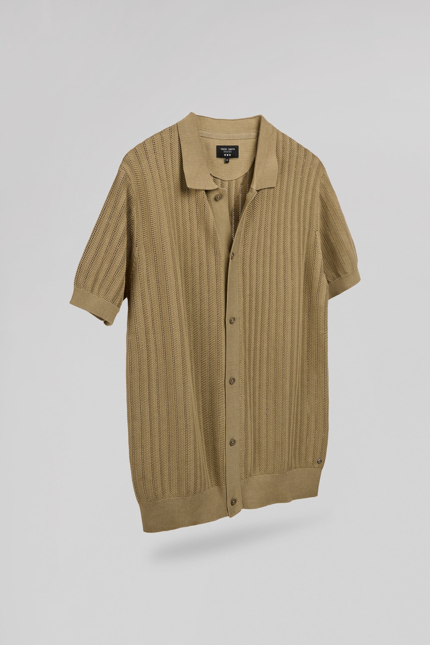 Chemise C-DARLEY MC KAKI SABLE - Teddy Smith