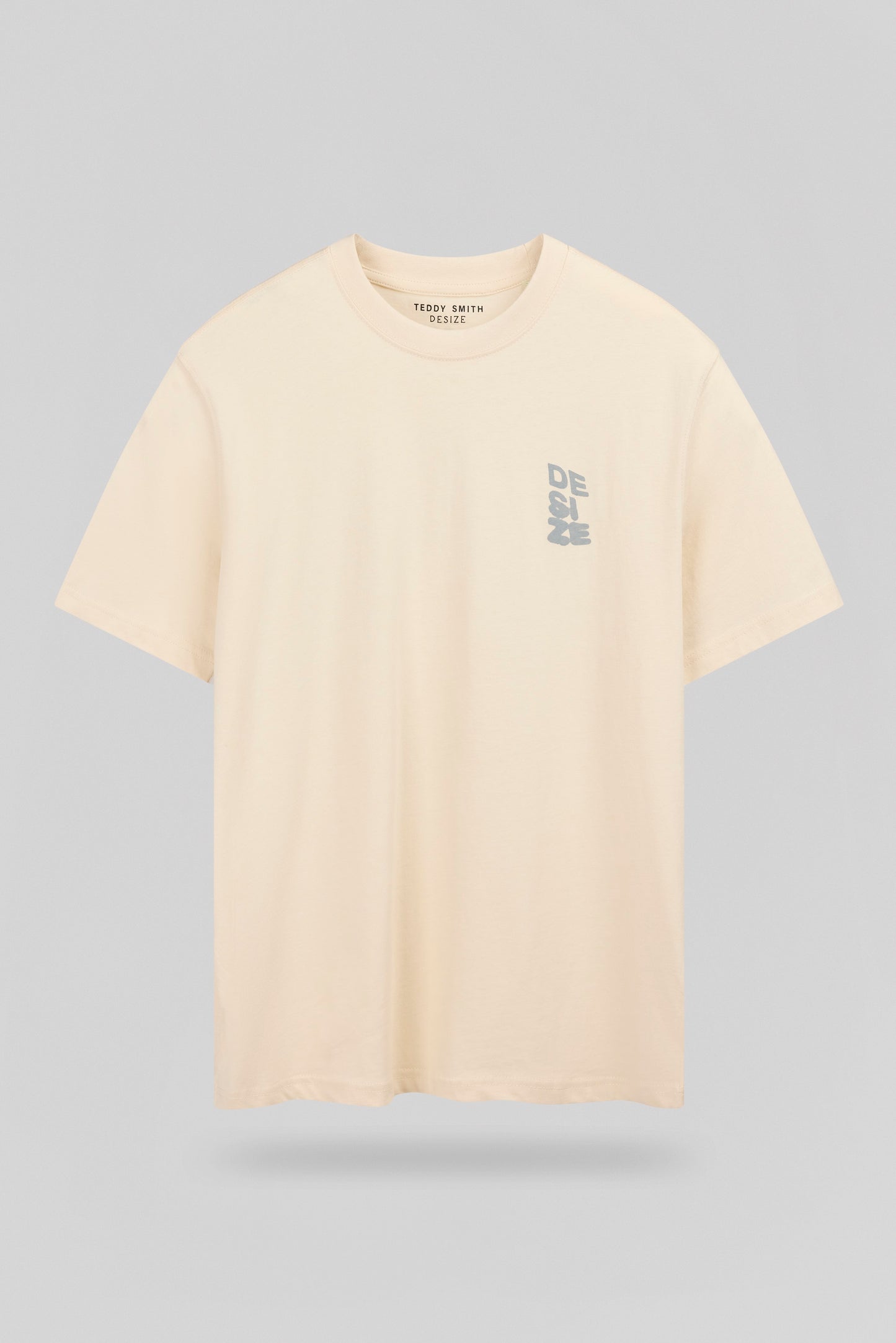 T-shirt ample T-WALL MC CREAM - Teddy Smith