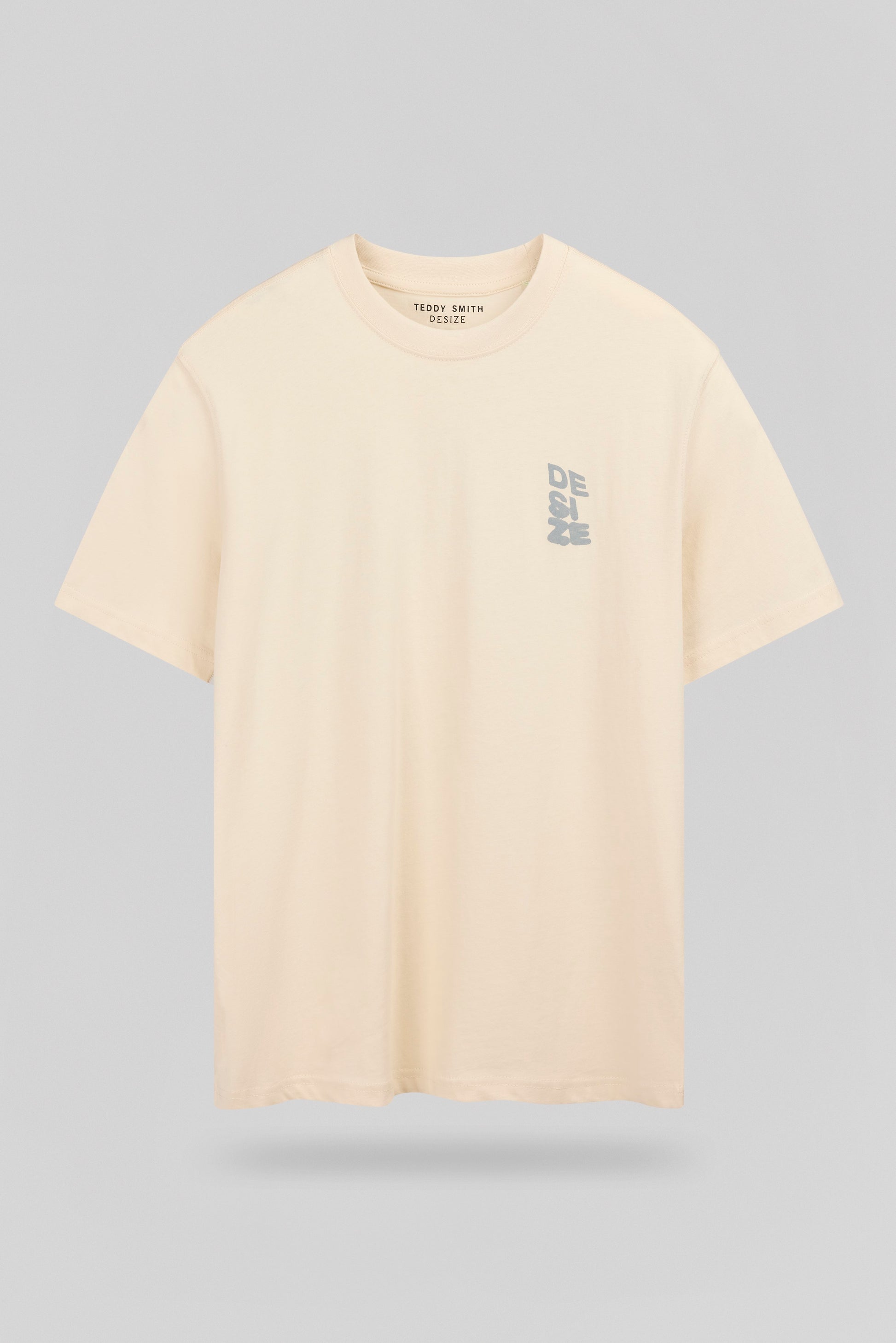 T-shirt ample T-WALL MC CREAM - Teddy Smith