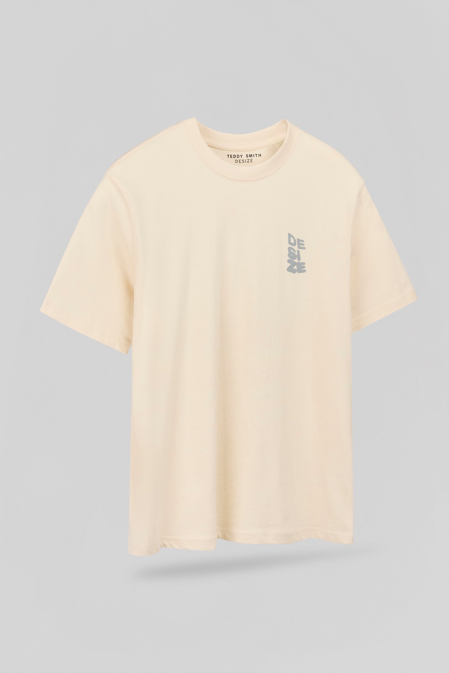 T-shirt ample T-WALL MC CREAM - Teddy Smith