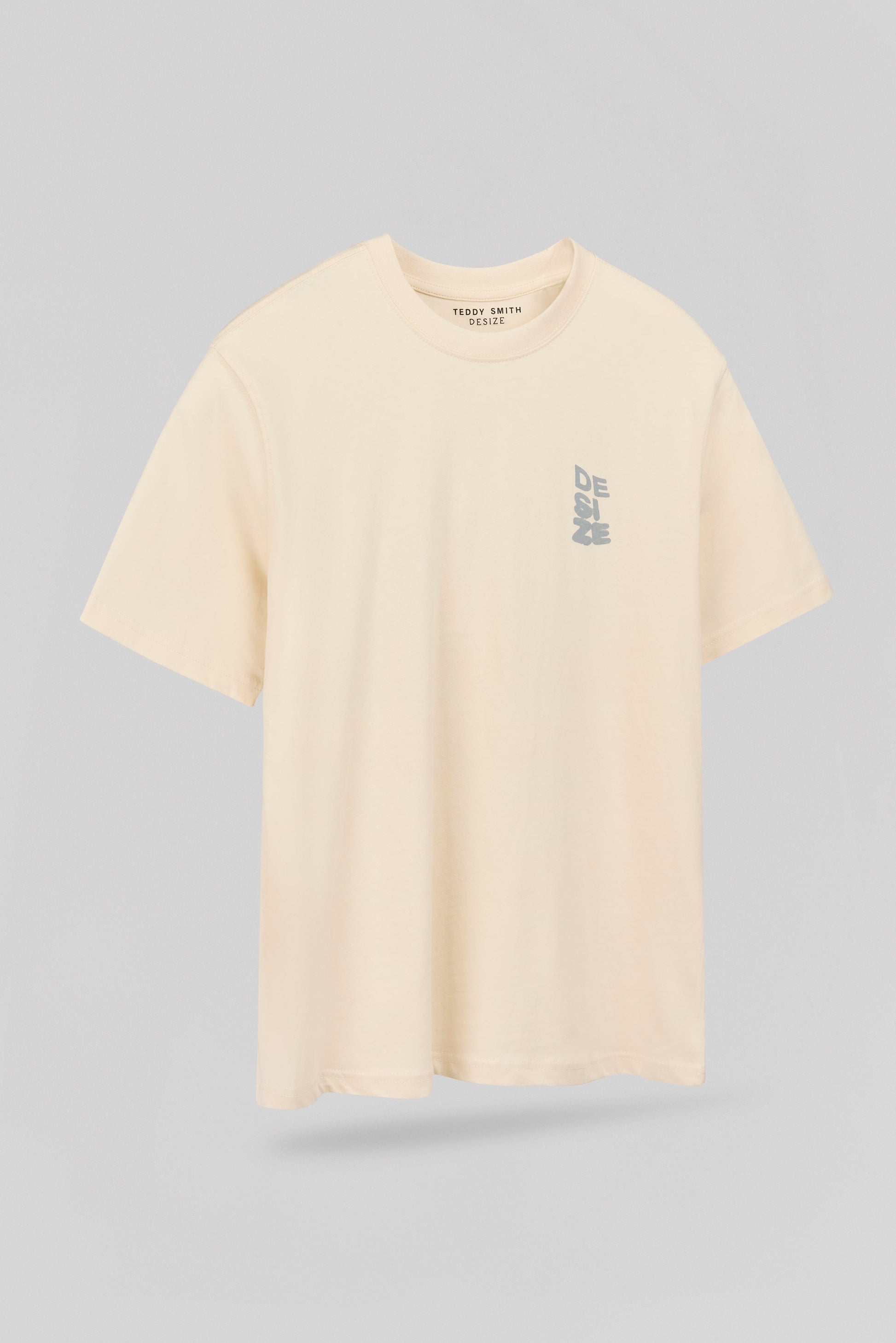 T-shirt ample T-WALL MC CREAM - Teddy Smith