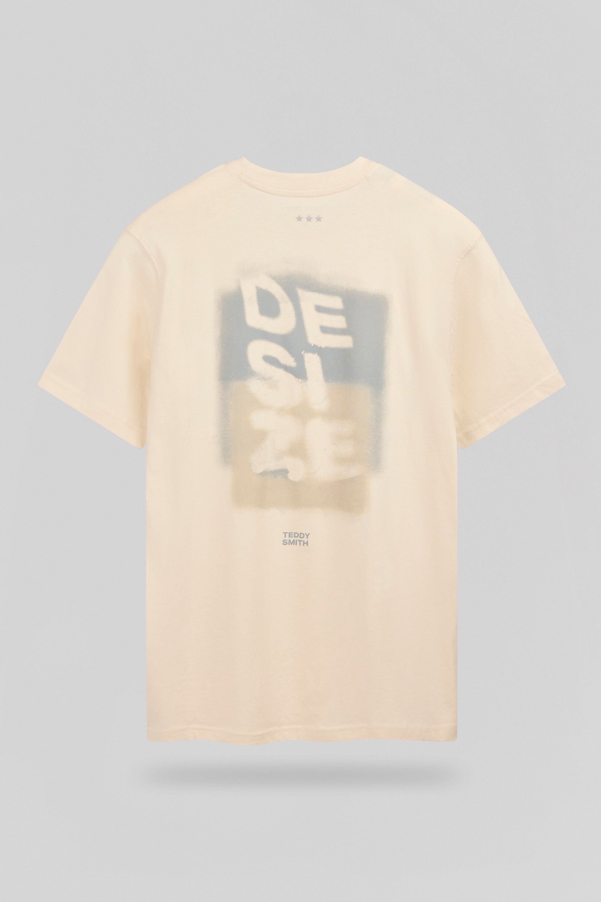 T-shirt ample T-WALL MC CREAM - Teddy Smith