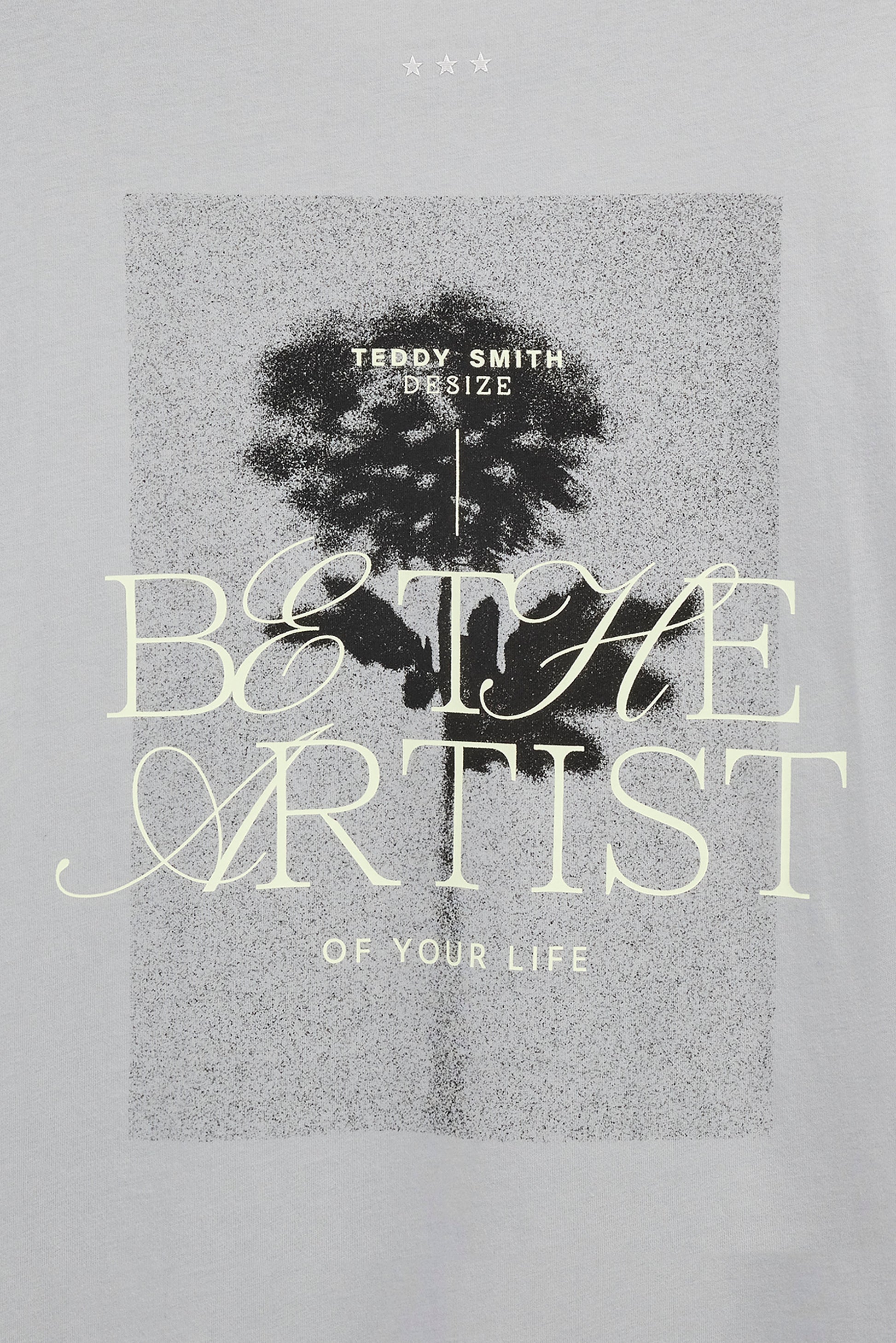 T-shirt ample T-ARTIST MC BLEU FUME - Teddy Smith