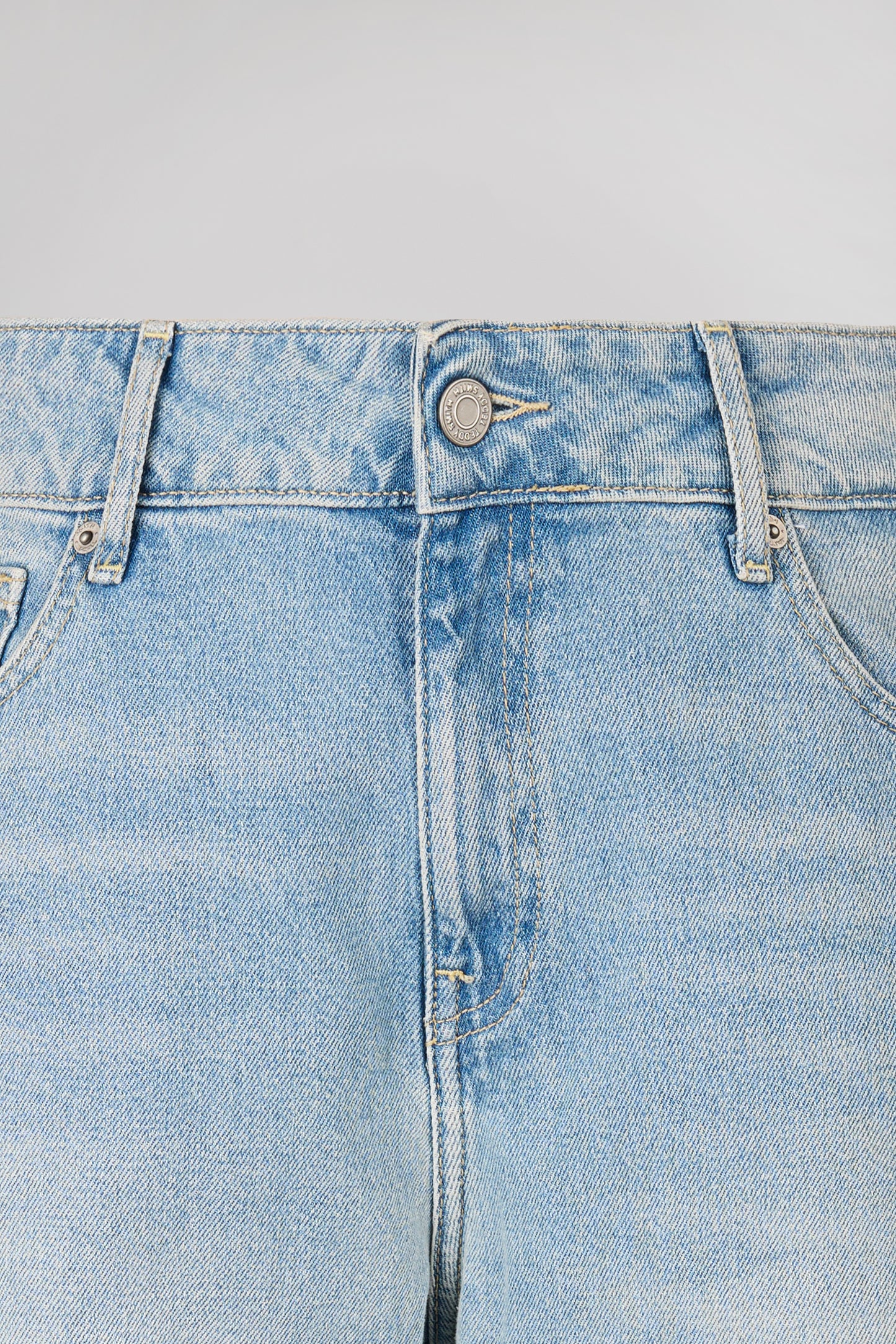 Jean droit taille basse TOMBOY FRIPP/INDIGO CLAIR