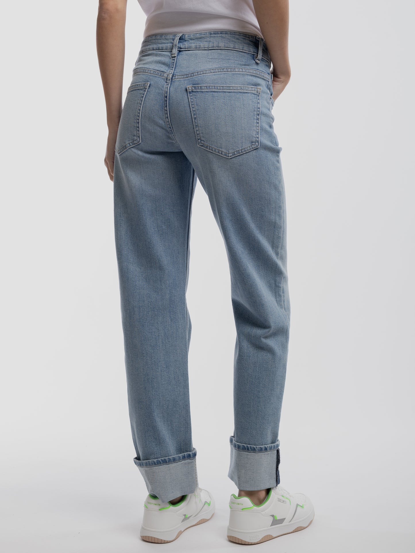 Pantalon BOYFRIEND FRIPP / INDIGO CLAIR - Teddy Smith