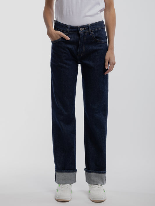 Achat Pantalon BOYFRIEND DARK BLUE - Teddy Smith