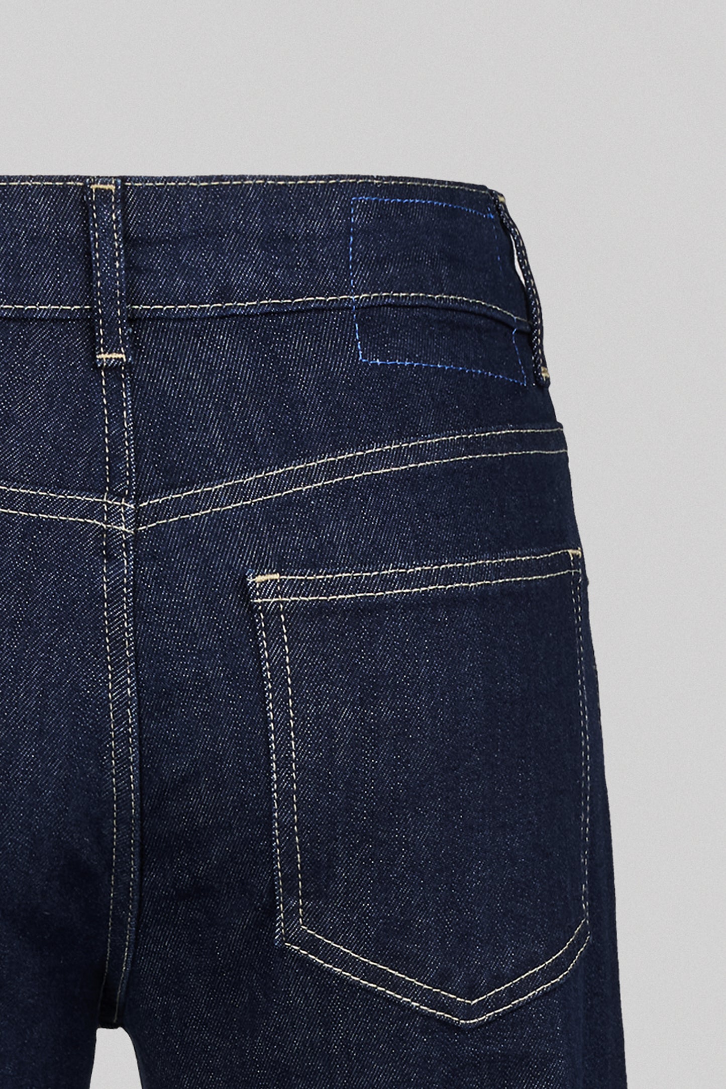 Jean bas raccourci BOYFRIEND DARK BLUE