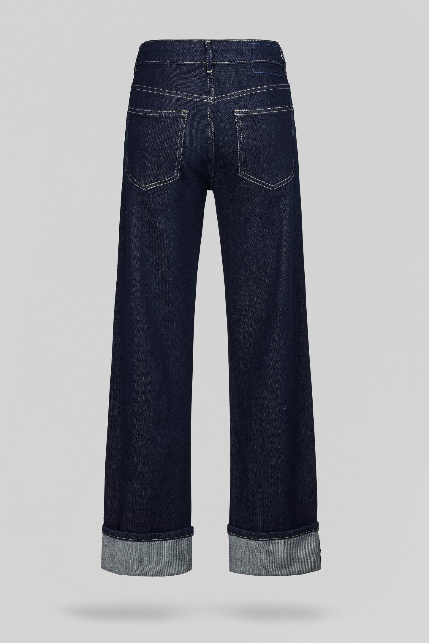Jean bas raccourci BOYFRIEND DARK BLUE