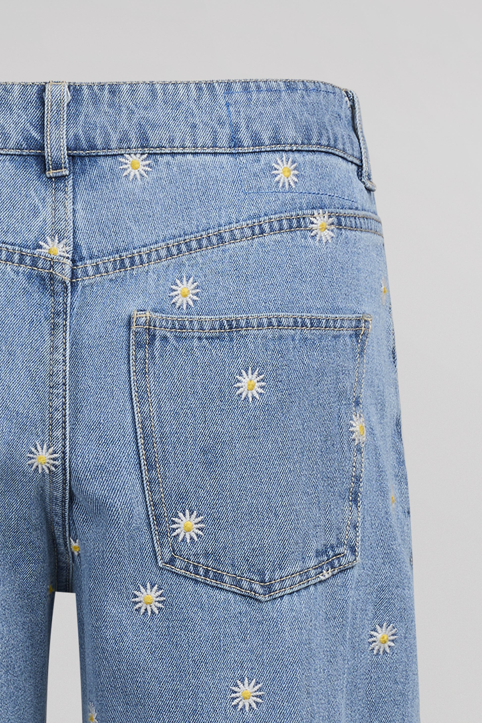 Jean droit taille basse TOMBOY FLOWER - Teddy Smith