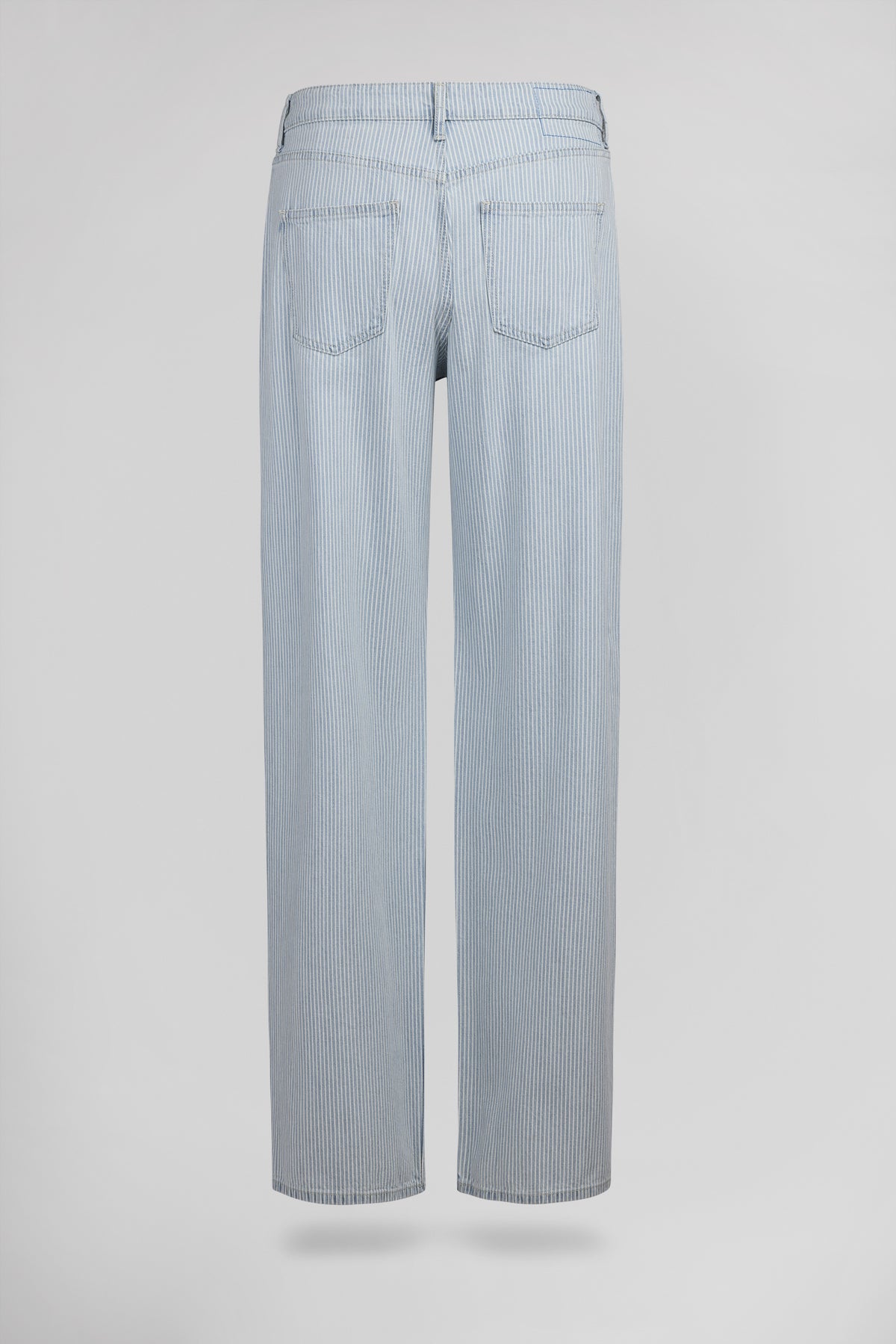 Jean droit à rayures taille basse TOMBOY STRIPES BLEACHED - Teddy Smith