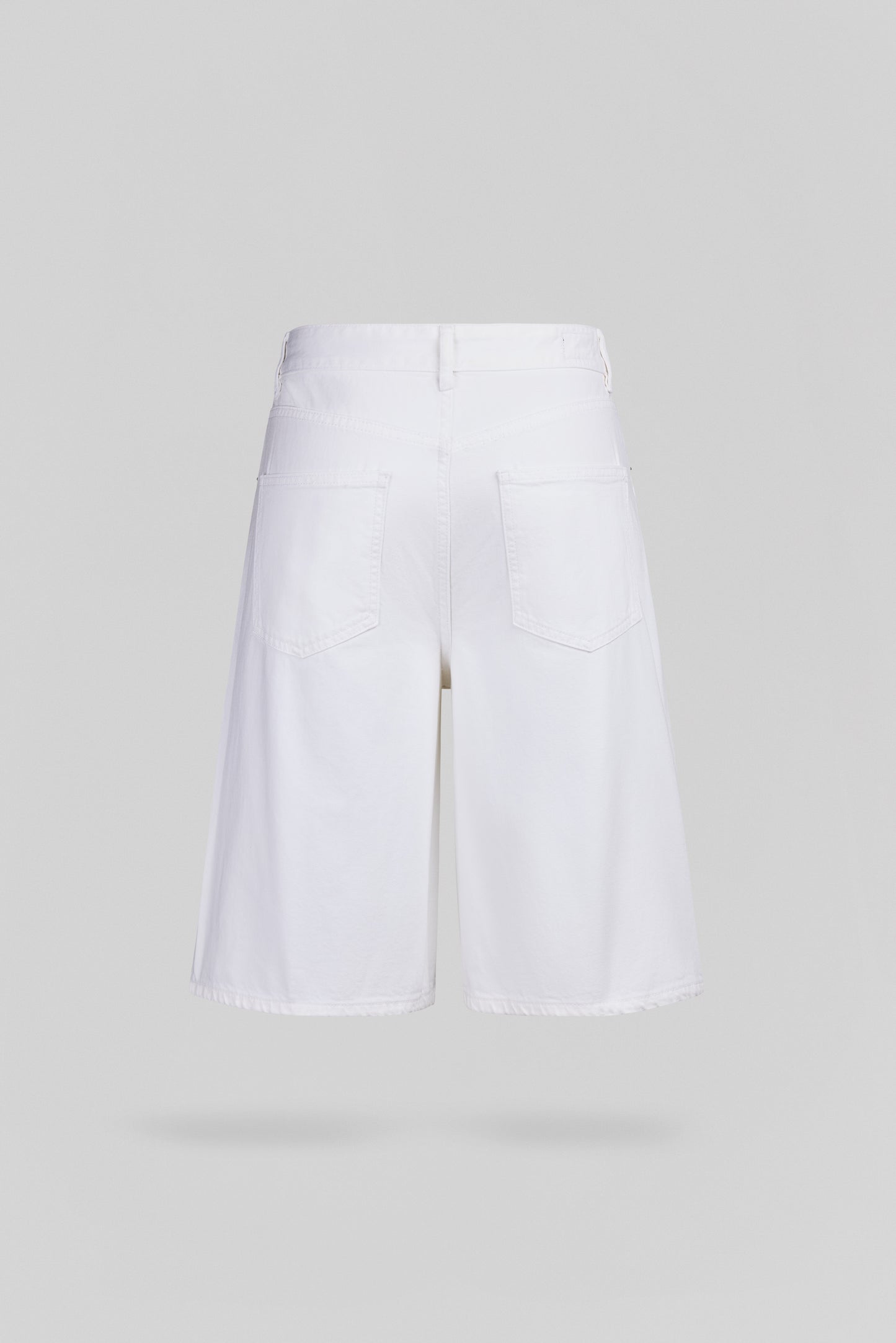 Short droit large taille basse S-TOMBOY SH BLANC
